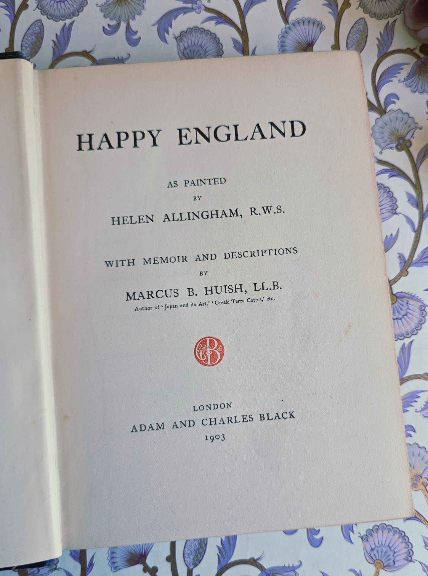 1903 Happy England by Allingham and Huish - Illustrated Antique Book