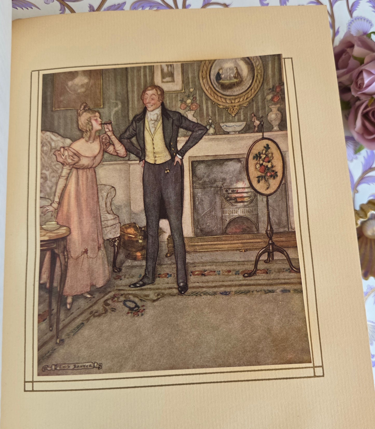 1913 Vanity Fair by William Makepeace Thackeray - Large Antique Illustrated Book