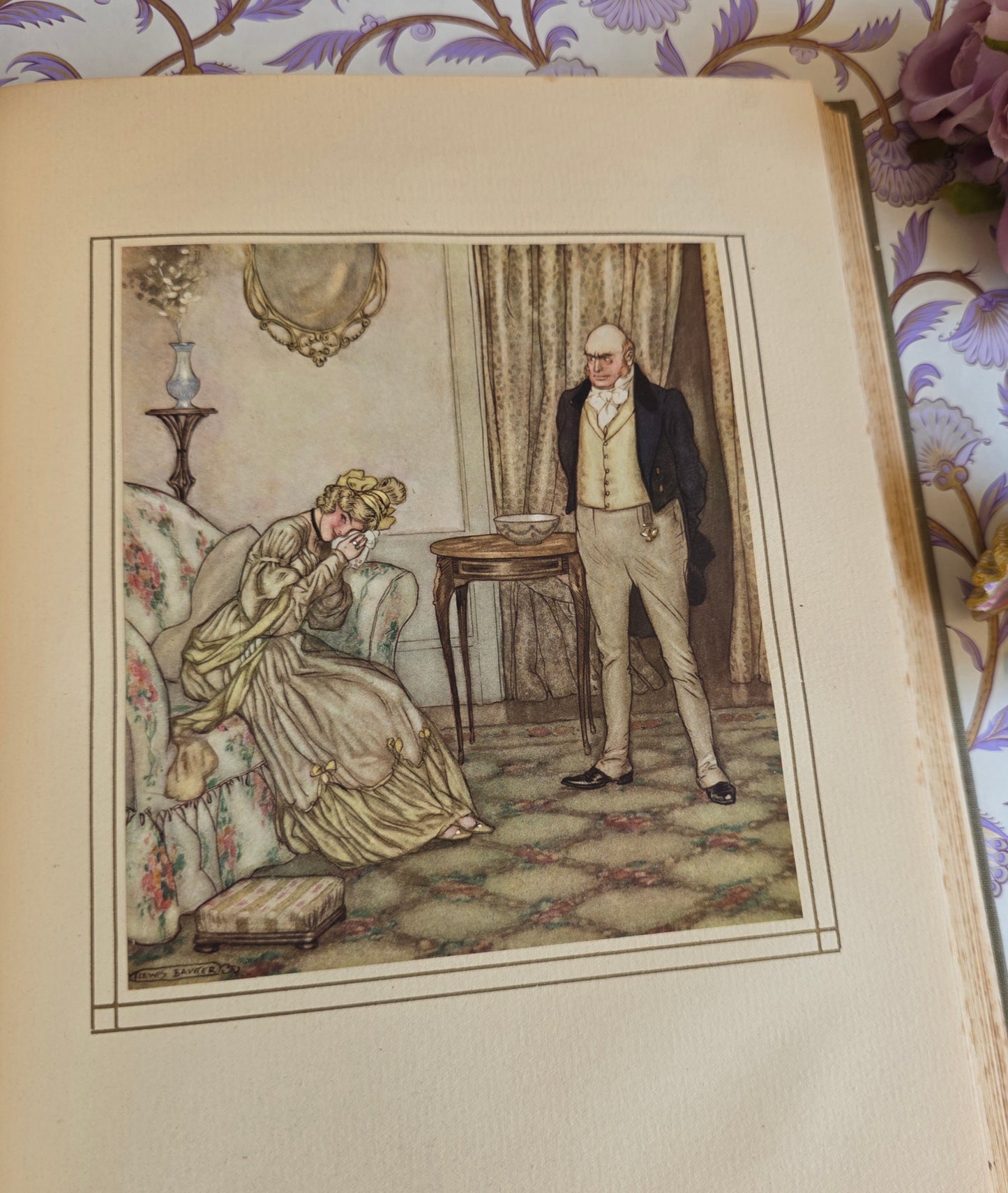 1913 Vanity Fair by William Makepeace Thackeray - Large Antique Illustrated Book