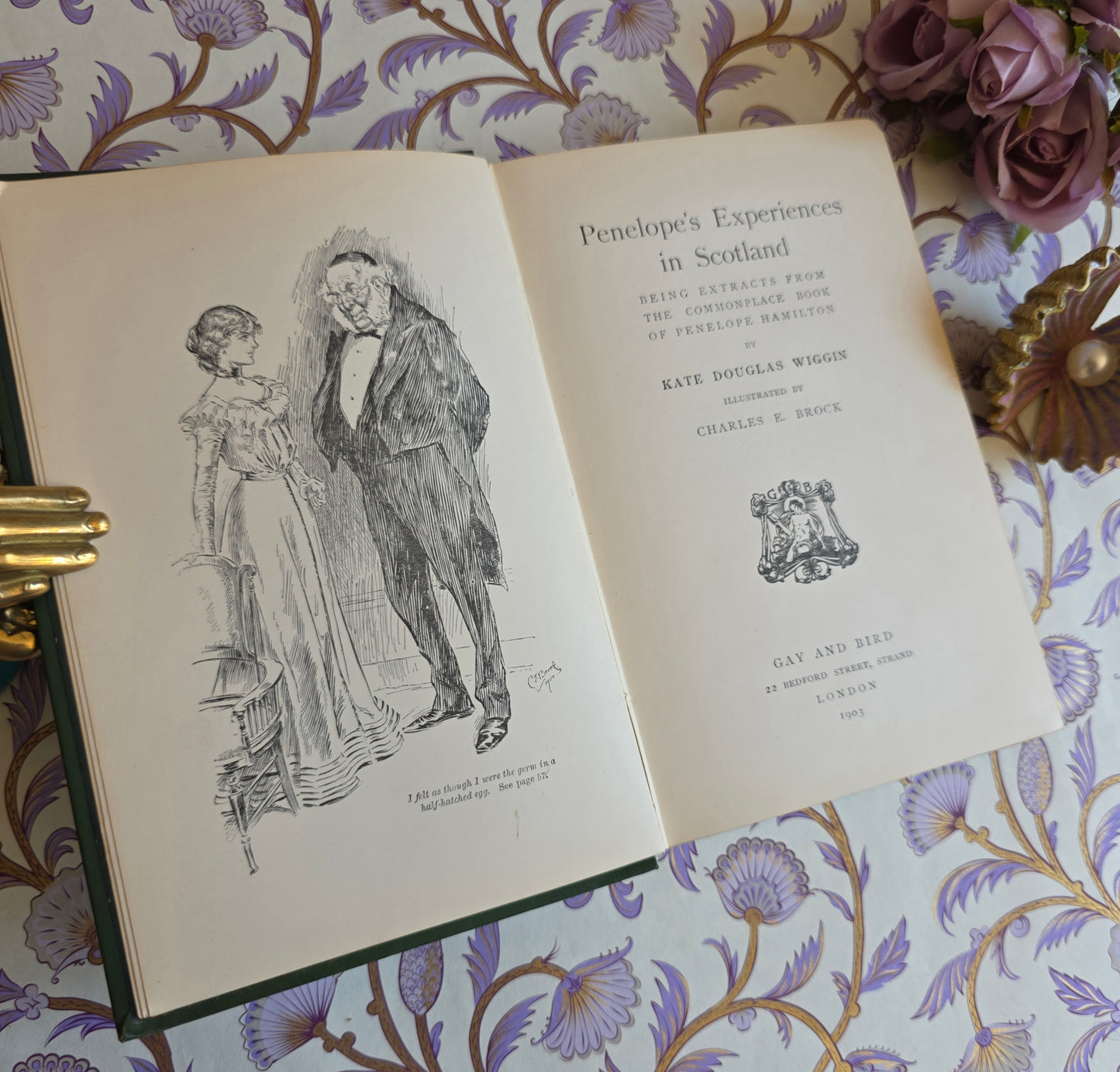 RESERVED RESERVED 1903 Penelope's Experiences in Scotland by Kate Douglas Wiggin - Illustrated Antique Book