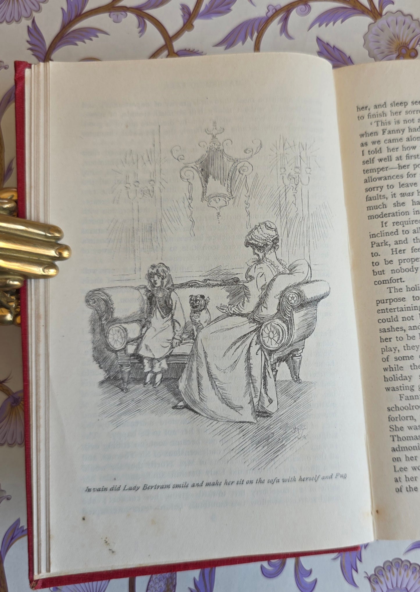 1918 Mansfield Park by Jane Austen - Illustrated Antique Book