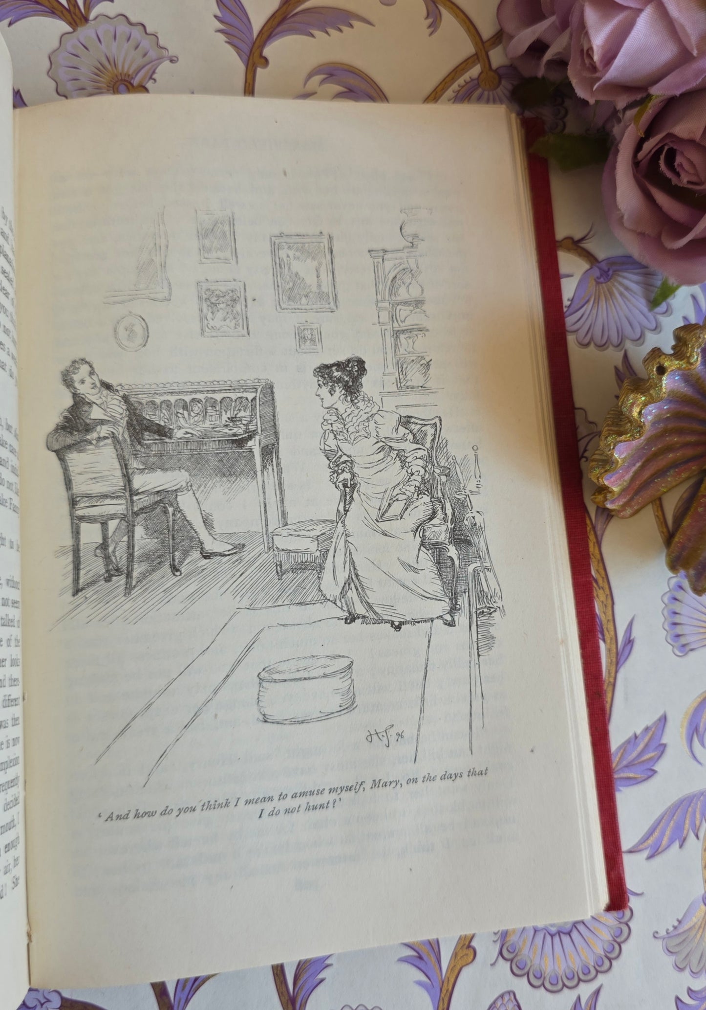 1918 Mansfield Park by Jane Austen - Illustrated Antique Book