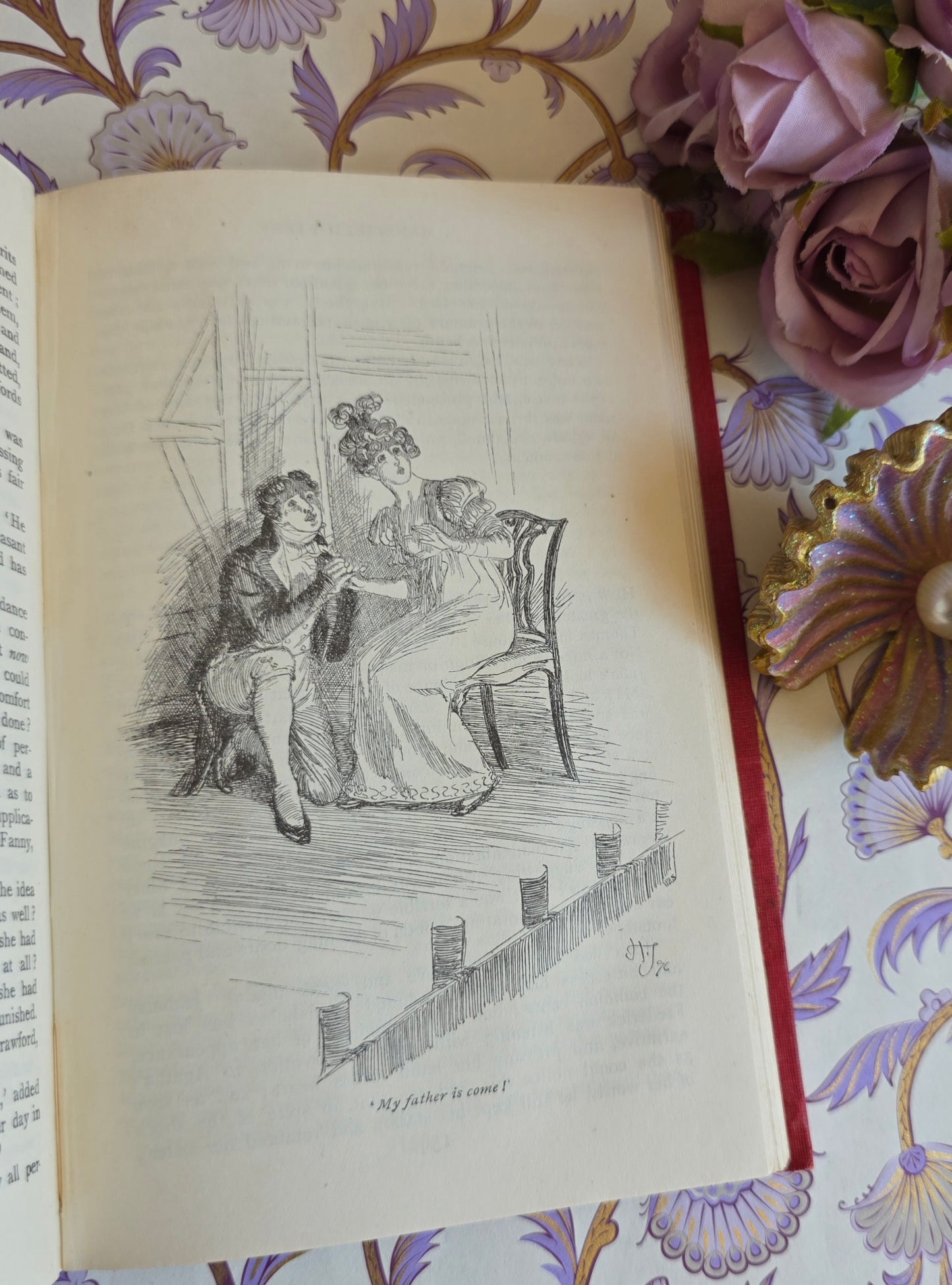 1918 Mansfield Park by Jane Austen - Illustrated Antique Book