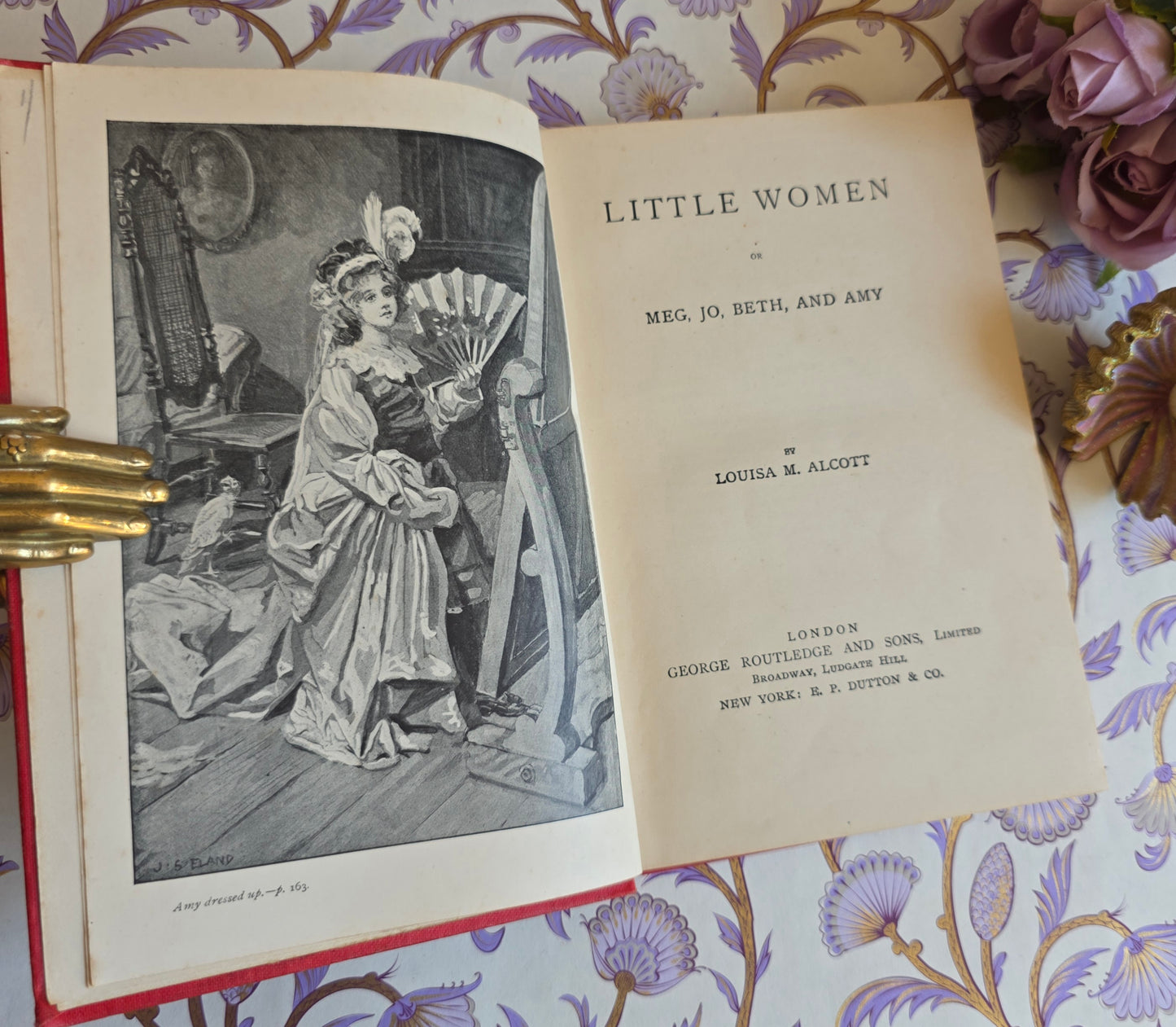 1890s Little Women by Louisa M Alcott - Antique Book - Ruby Series