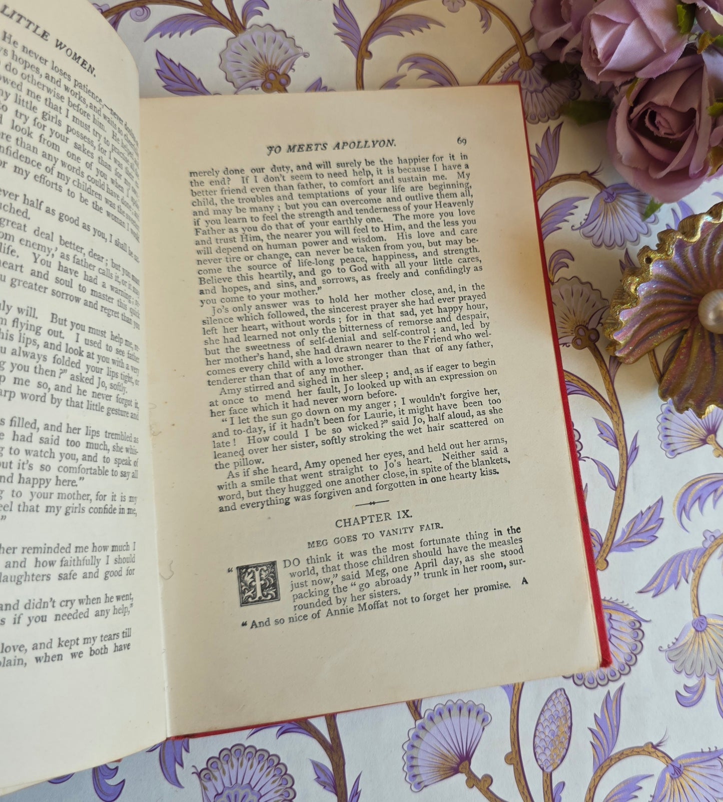 1890s Little Women by Louisa M Alcott - Antique Book - Ruby Series