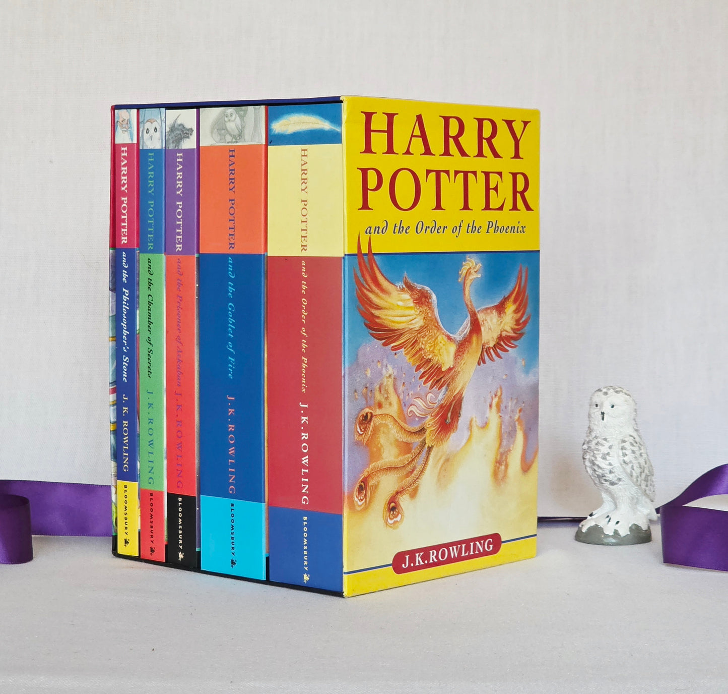 2004 Collector's Harry Potter Five Book Set / Vintage Paperbacks in Slipcase Box