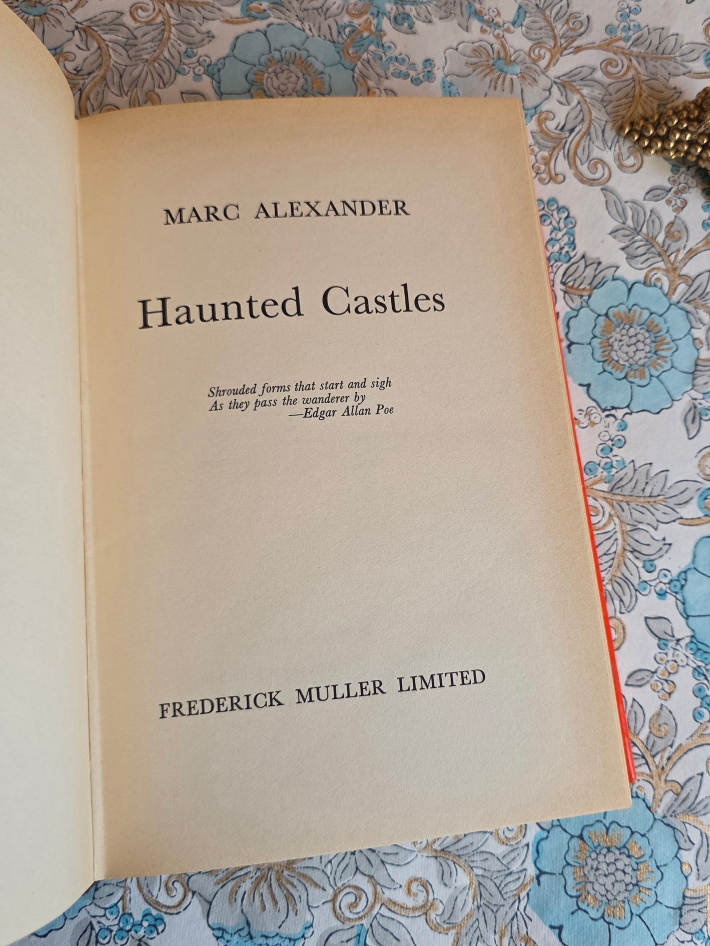 1974 Haunted Castles by Marc Alexander - Vintage Book