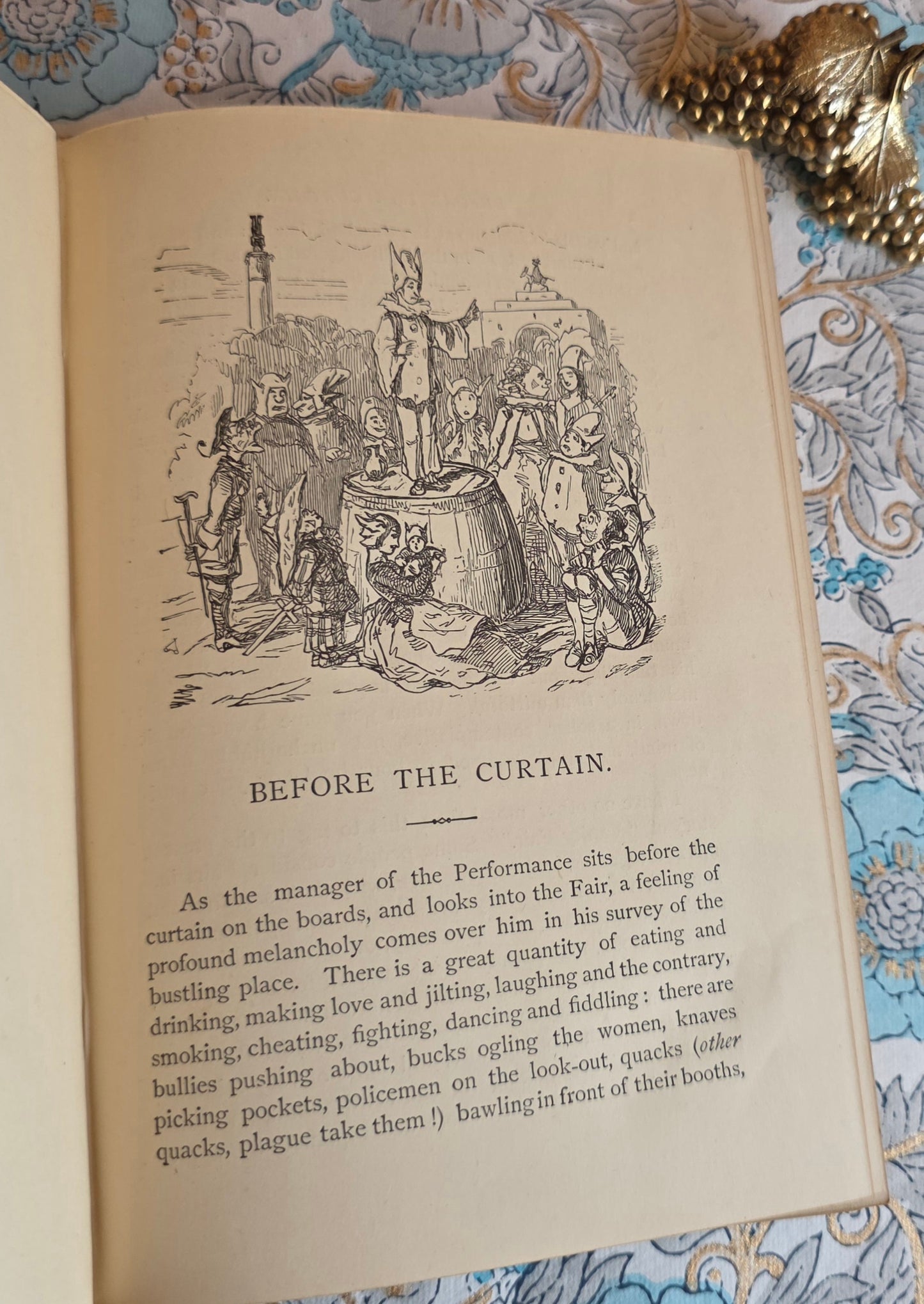 1888 Vanity Fair by William Makepeace Thackeray - Illustrated Antique Book in Two Volumes