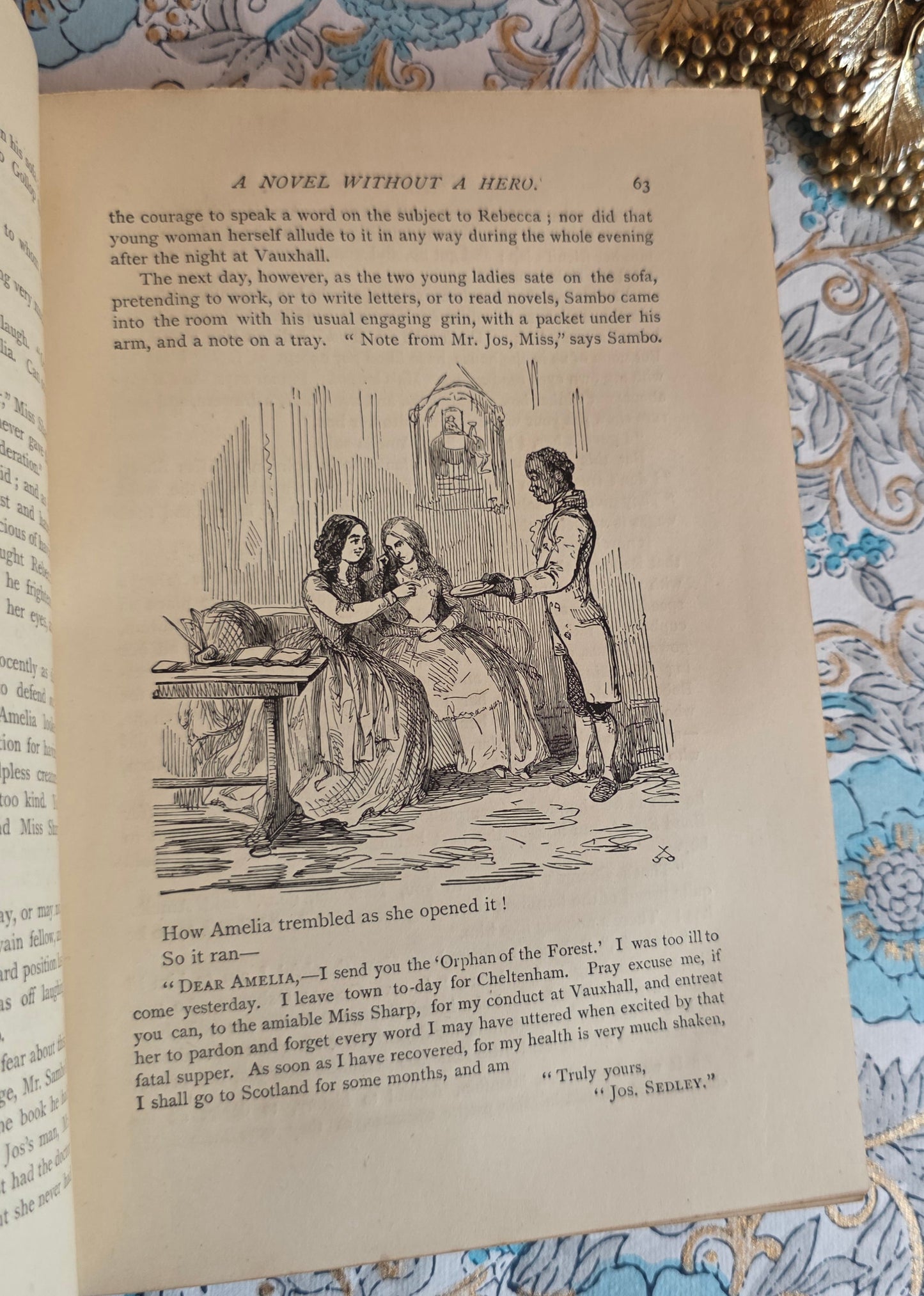 1888 Vanity Fair by William Makepeace Thackeray - Illustrated Antique Book in Two Volumes