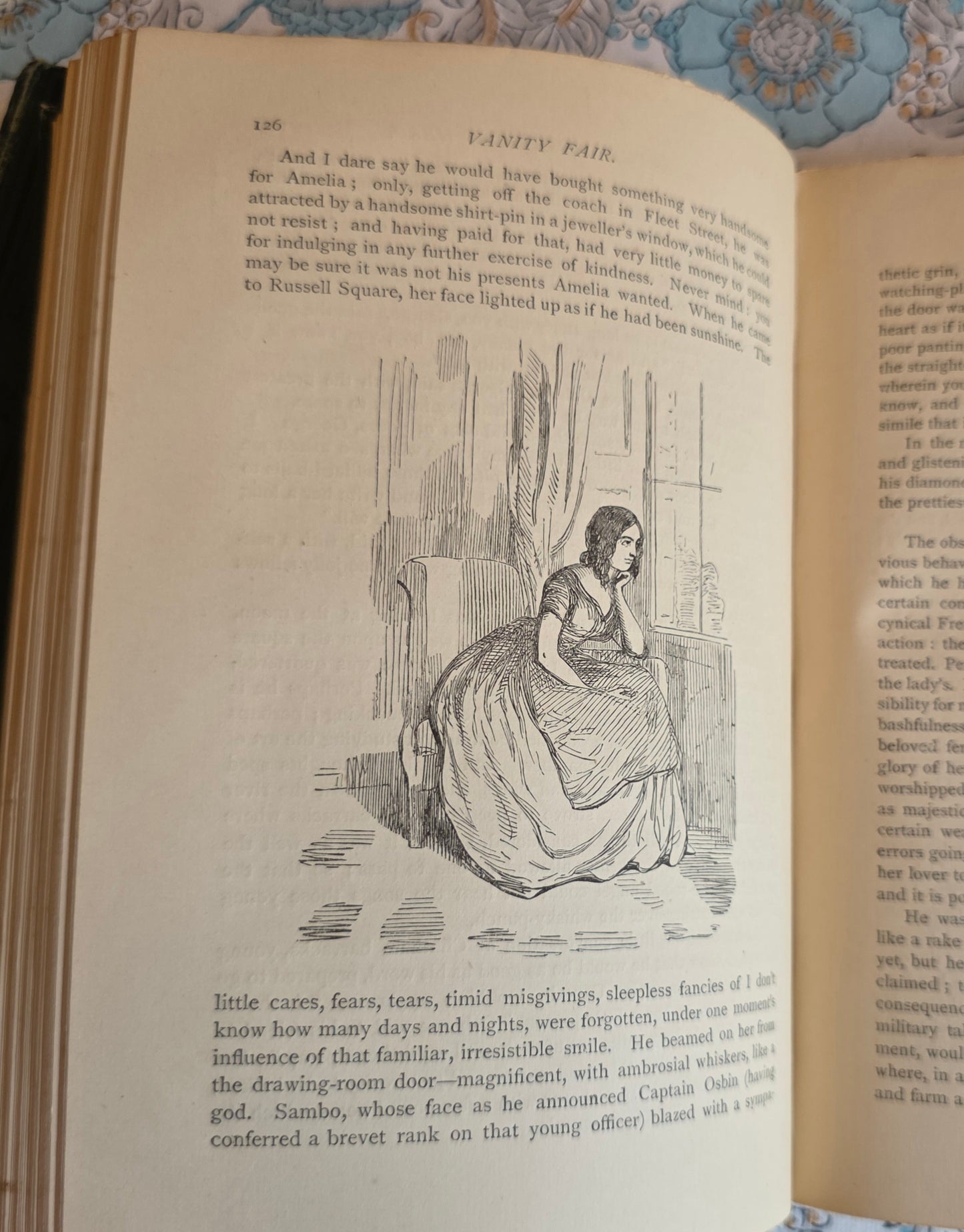 1888 Vanity Fair by William Makepeace Thackeray - Illustrated Antique Book in Two Volumes