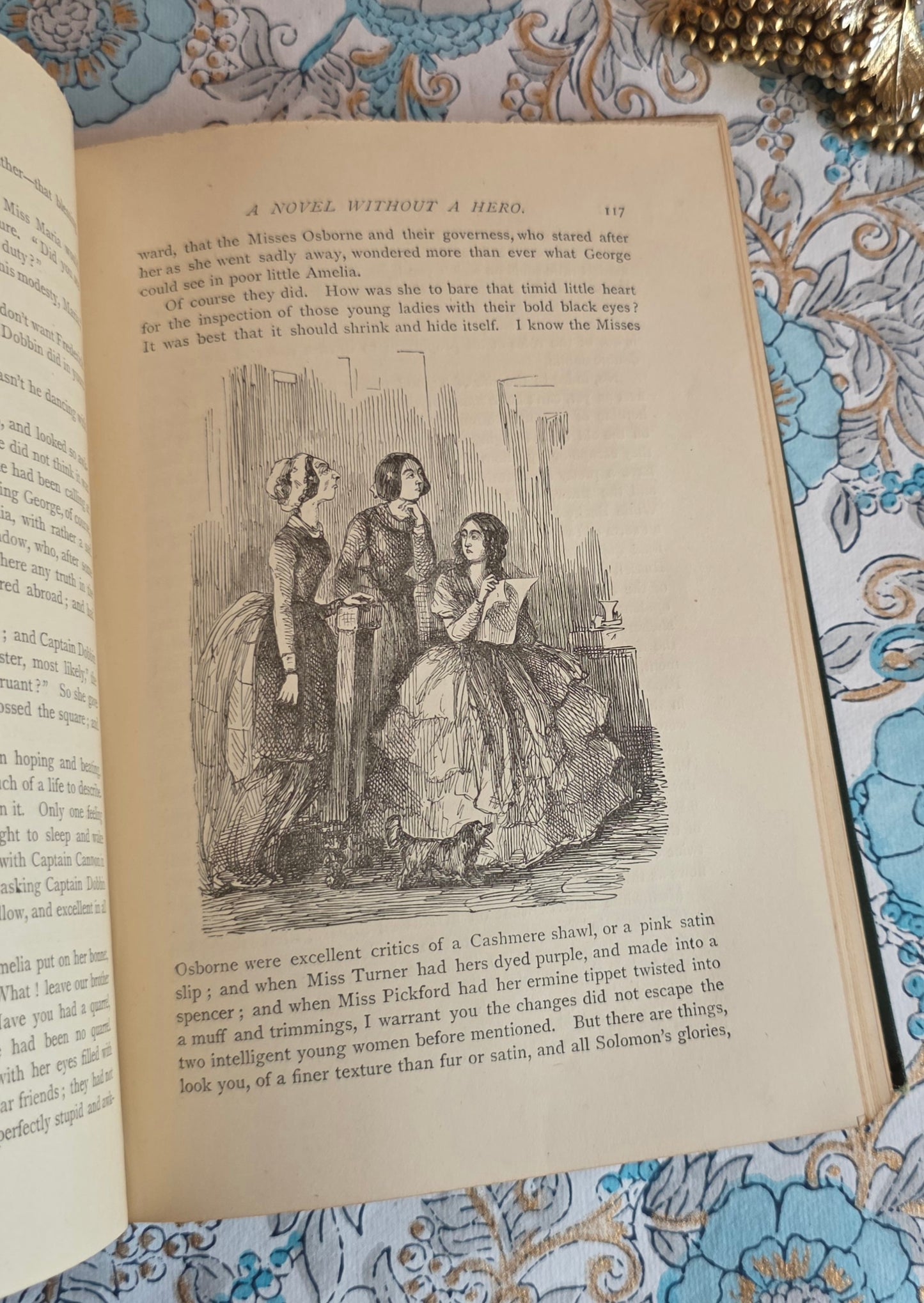 1888 Vanity Fair by William Makepeace Thackeray - Illustrated Antique Book in Two Volumes