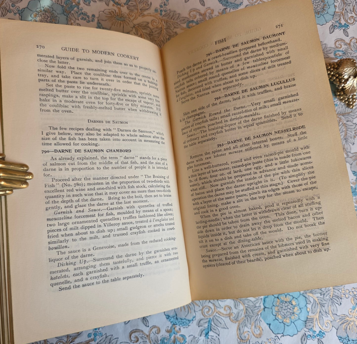 1909 A Guide to Modern Cookery by A Escoffier -  Autograph Presentation Copy