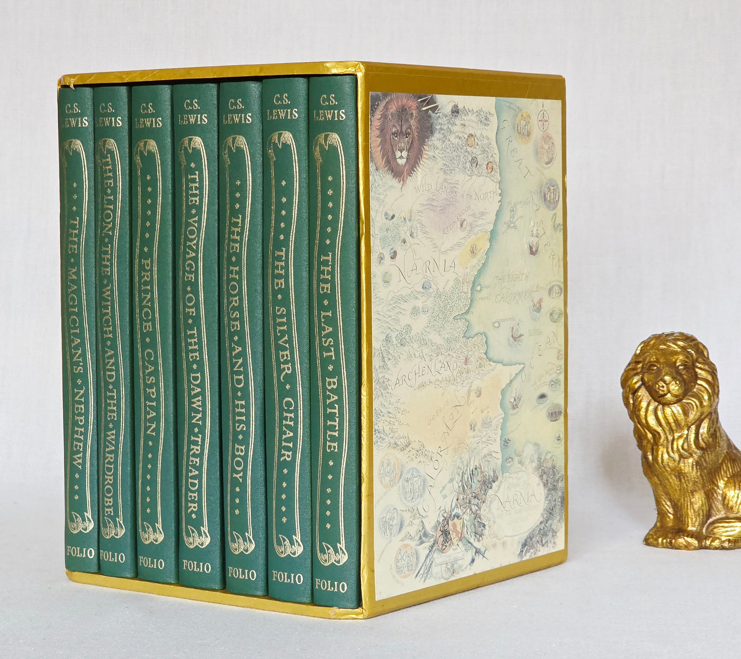 2002 Chronicles of Narnia Luxury Boxed Set - Scarce, Illustrated, Slipcase