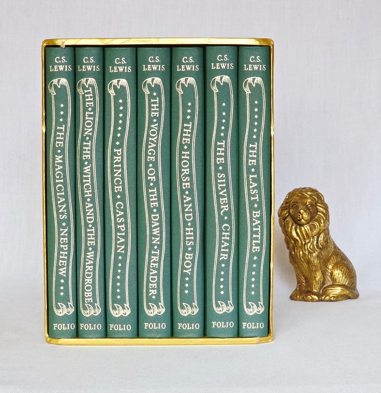 2002 Chronicles of Narnia Luxury Boxed Set - Scarce, Illustrated, Slipcase