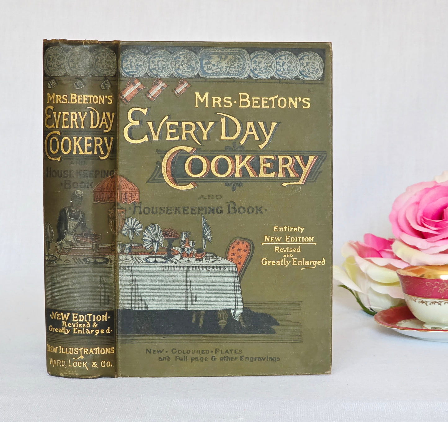 1891 Mrs Beeton's Every Day Cookery and Housekeeping Book - Illustrated Antique Book
