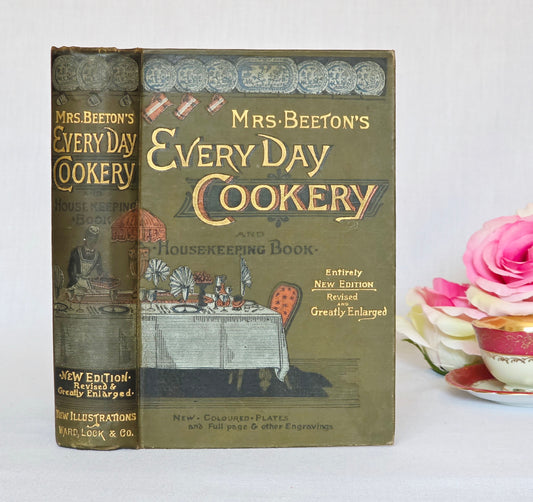 1891 Mrs Beeton's Every Day Cookery and Housekeeping Book - Illustrated Antique Book