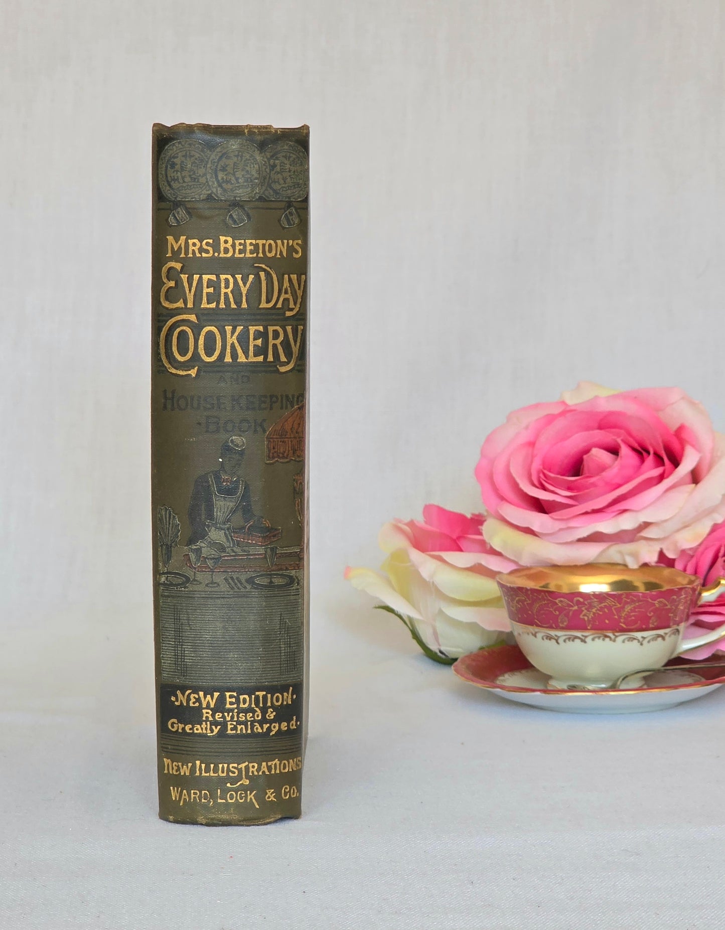 1891 Mrs Beeton's Every Day Cookery and Housekeeping Book - Illustrated Antique Book