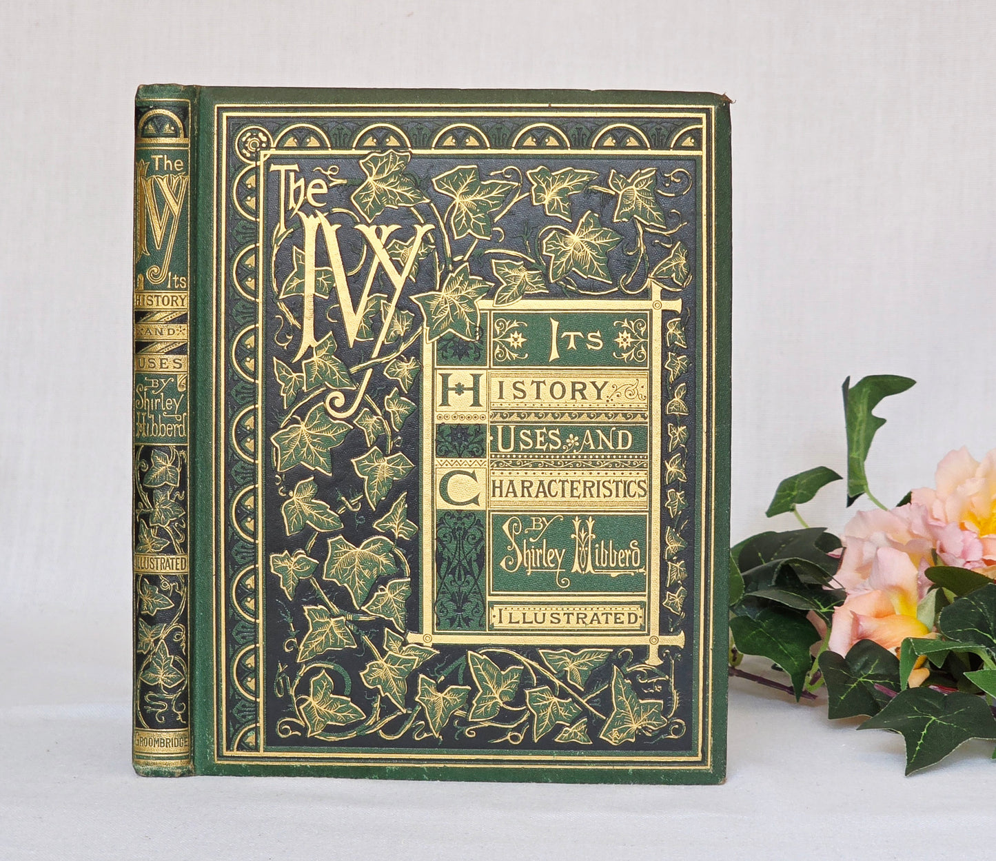 1872 The Ivy by Shirley Hibberd - Large, Richly Illustrated Antique Book
