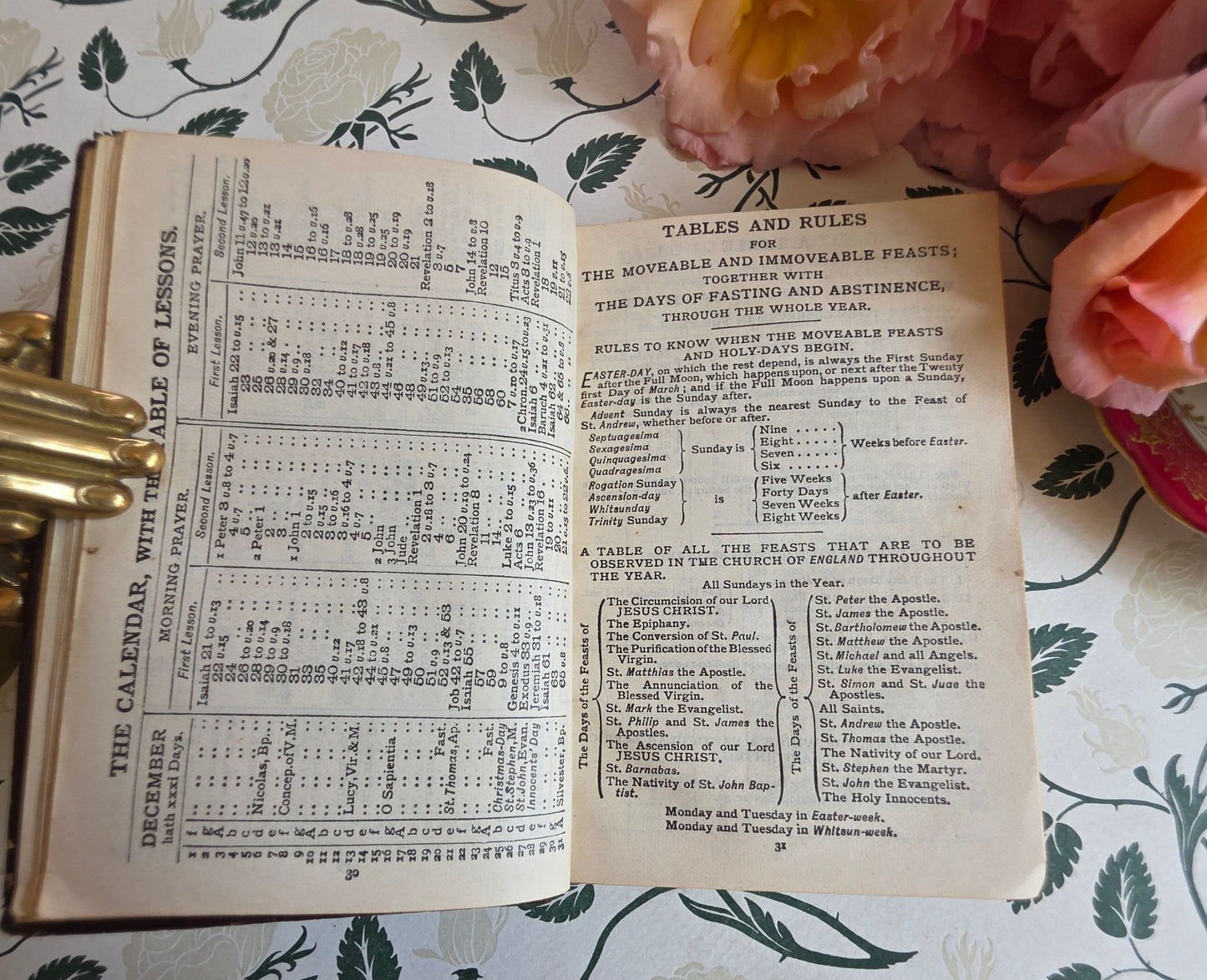 1930s The Book of Common Prayer - Decorative Leather Bound Book