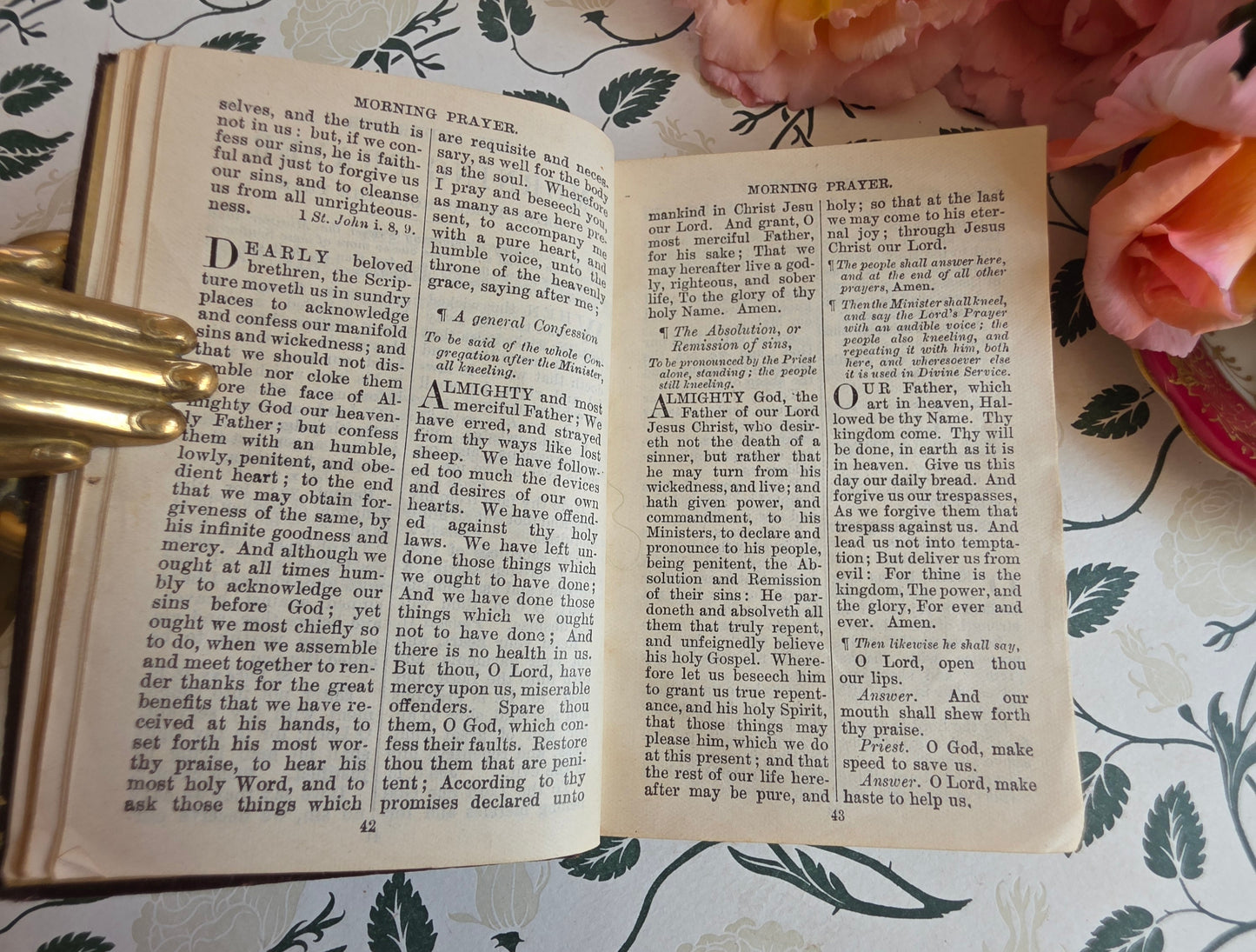 1930s The Book of Common Prayer - Decorative Leather Bound Book