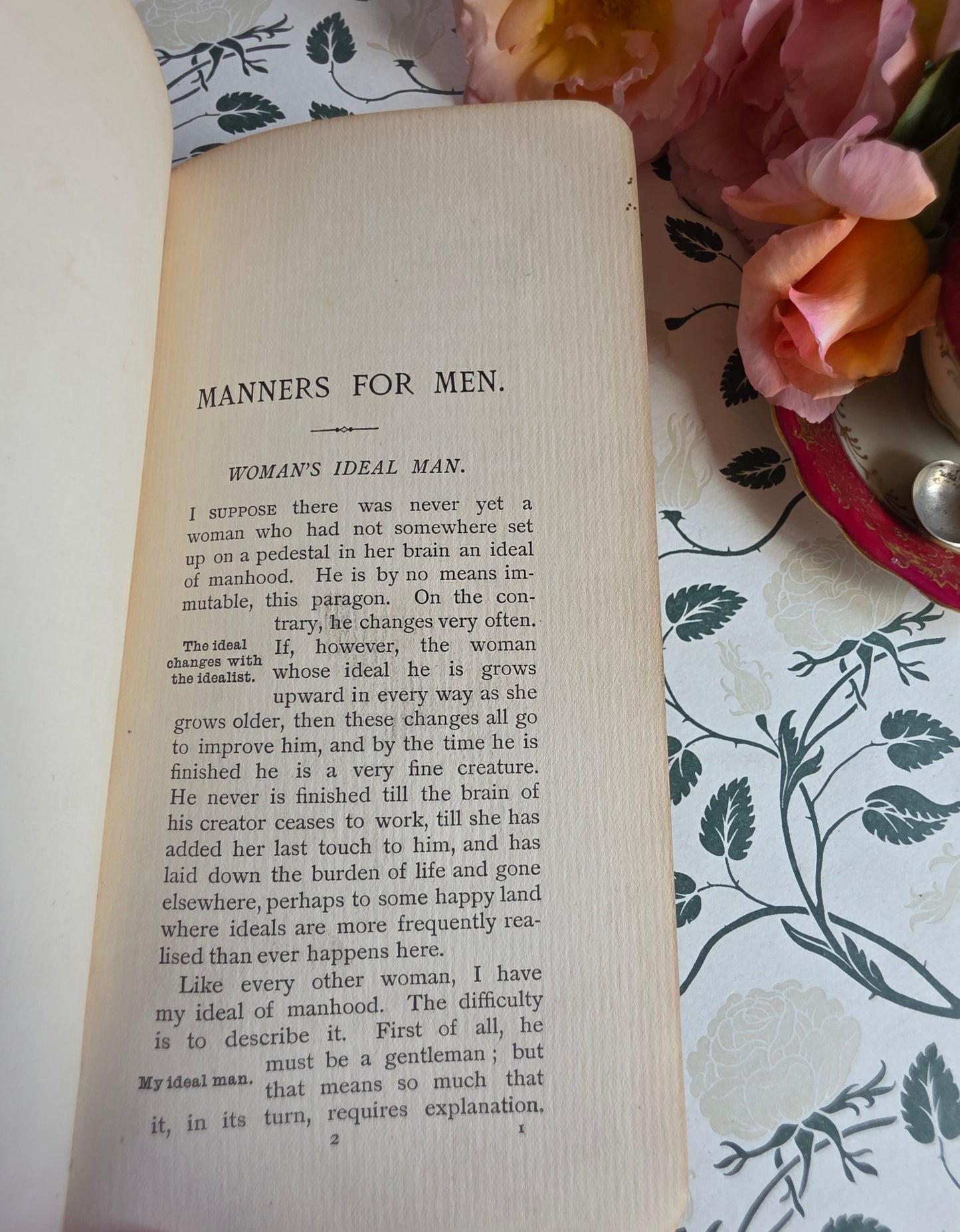 1897 Manners For Men by Mrs Humphrey - Antique Etiquette Guide Book