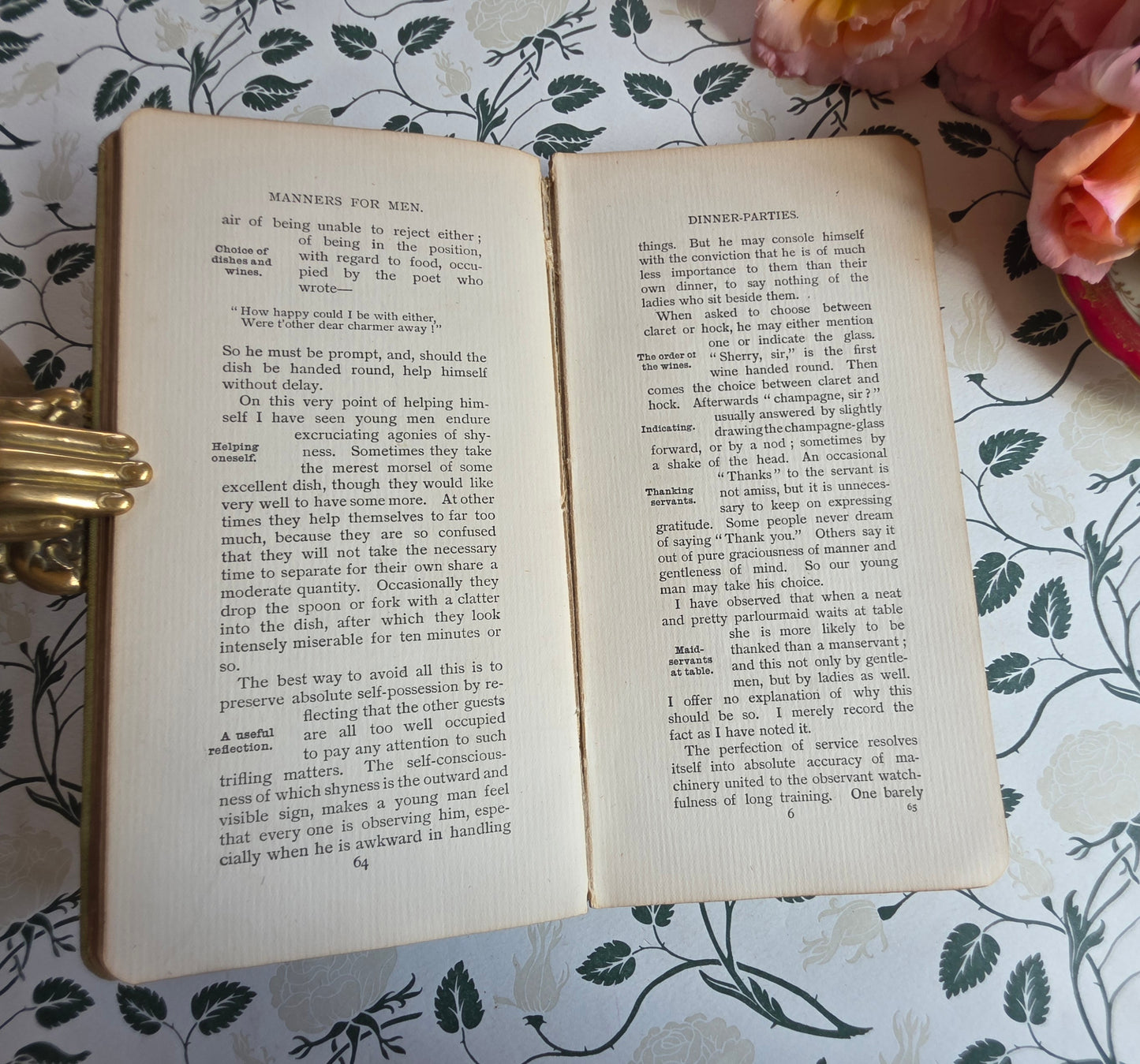 1897 Manners For Men by Mrs Humphrey - Antique Etiquette Guide Book