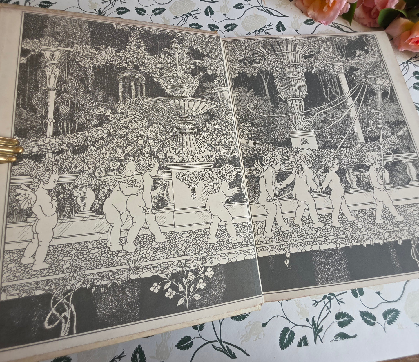 1911 The Sensitive Plant by Percy Bysshe Shelley - Deluxe Full Vellum Antique Book - Illustrated
