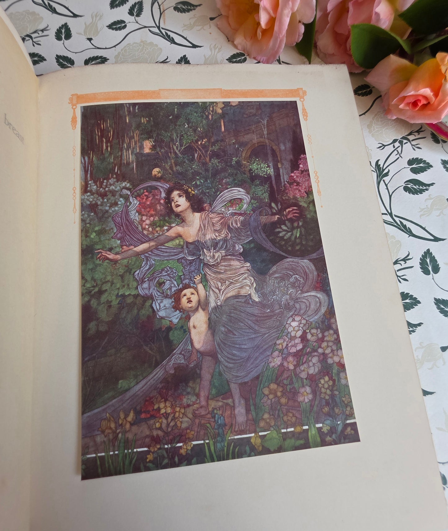 1911 The Sensitive Plant by Percy Bysshe Shelley - Deluxe Full Vellum Antique Book - Illustrated