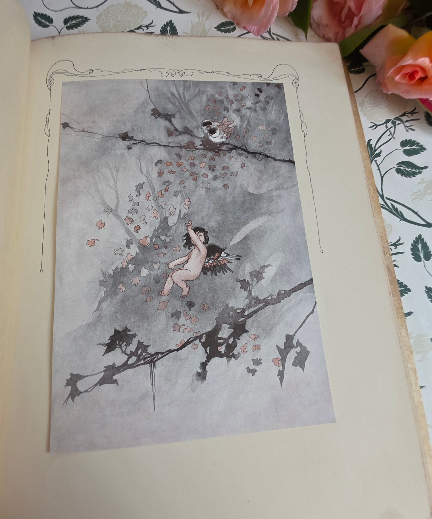 1911 The Sensitive Plant by Percy Bysshe Shelley - Deluxe Full Vellum Antique Book - Illustrated