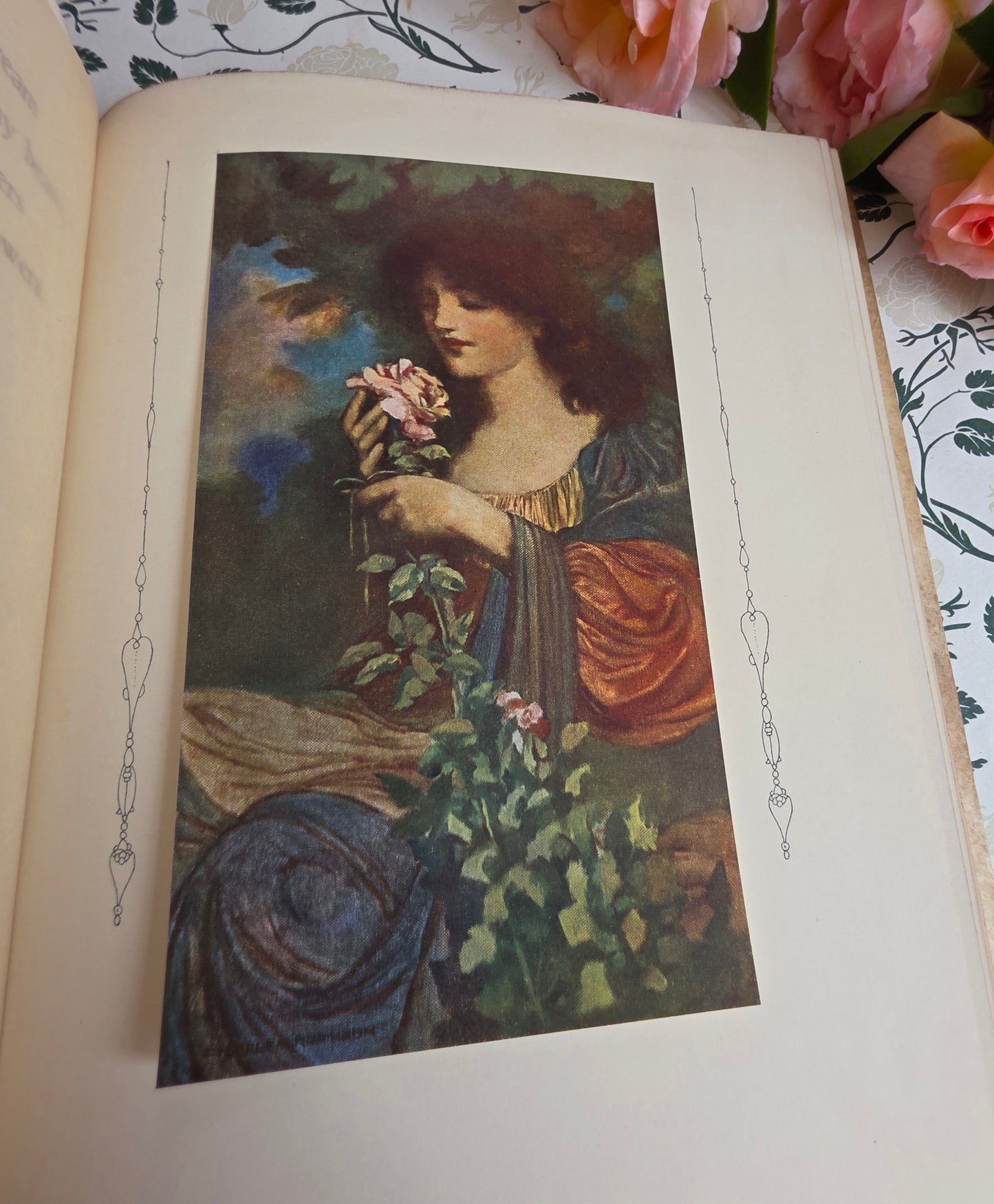 1911 The Sensitive Plant by Percy Bysshe Shelley - Deluxe Full Vellum Antique Book - Illustrated