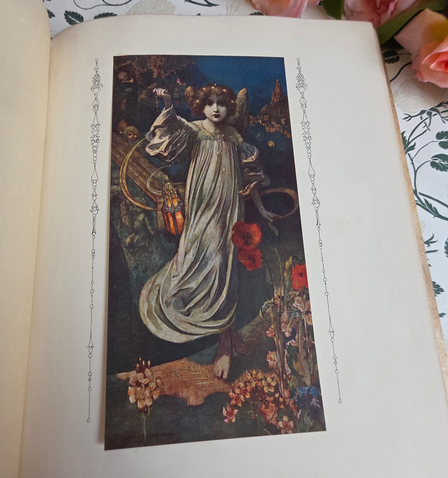 1911 The Sensitive Plant by Percy Bysshe Shelley - Deluxe Full Vellum Antique Book - Illustrated