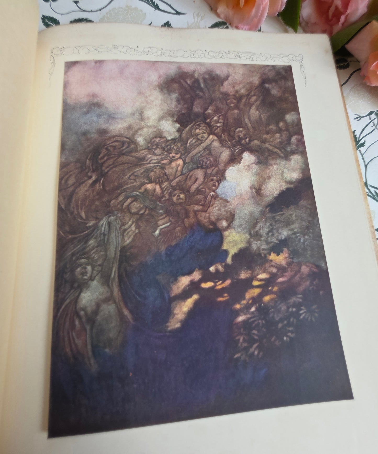 1911 The Sensitive Plant by Percy Bysshe Shelley - Deluxe Full Vellum Antique Book - Illustrated