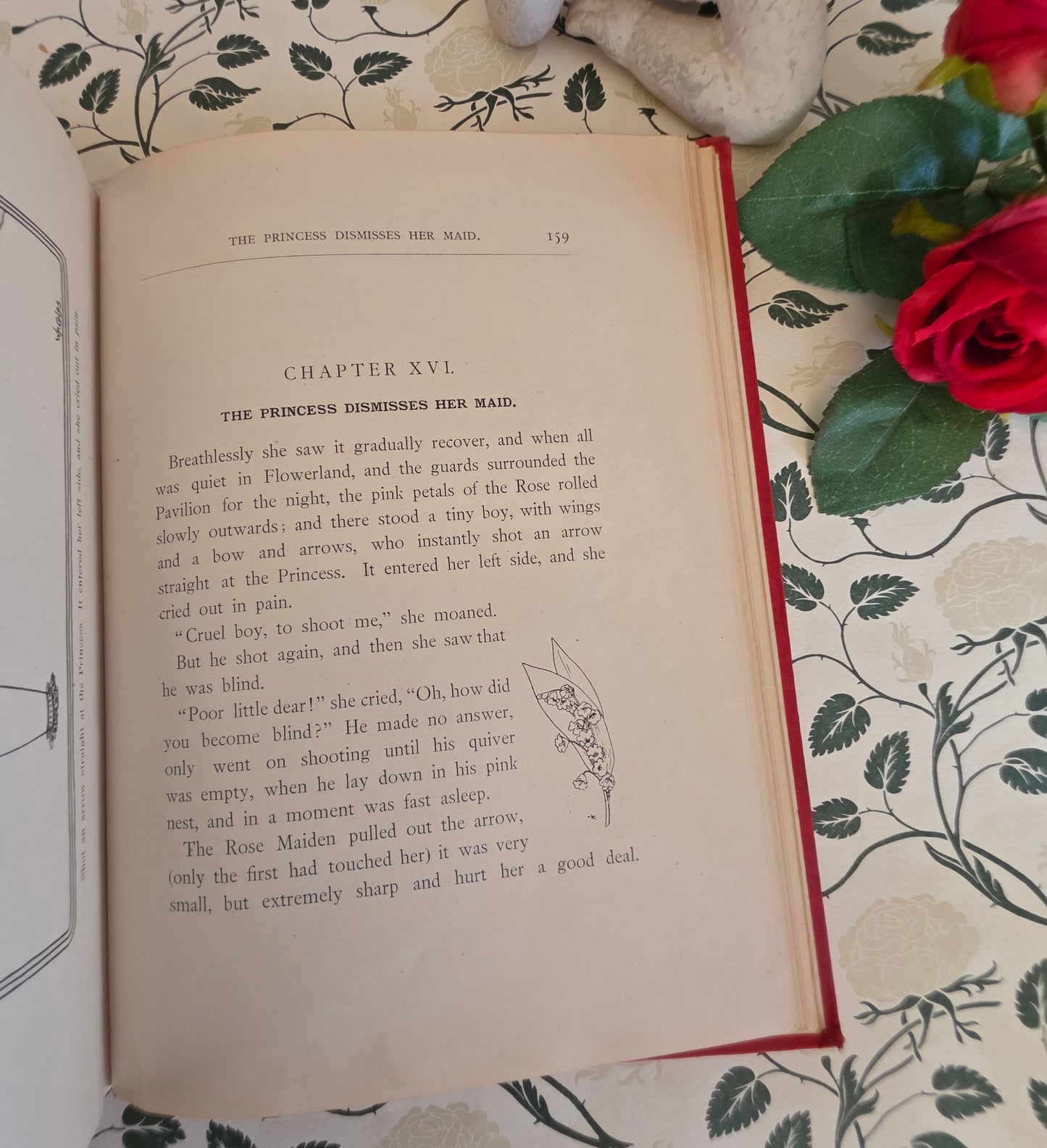 RARE 1902 The White Prince of the Stolen Roses - A Story of Flowerland by Kate Stanway - Illustrated Antique Book