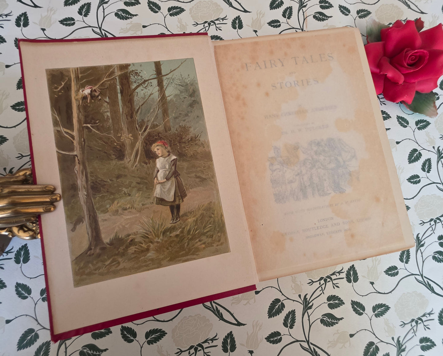 1880s Fairy Tales and Stories by Hans Christian Andersen - Illustrated Antique Book