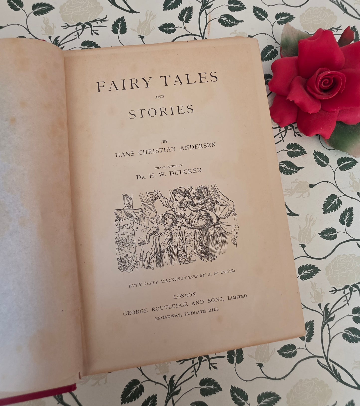 1880s Fairy Tales and Stories by Hans Christian Andersen - Illustrated Antique Book