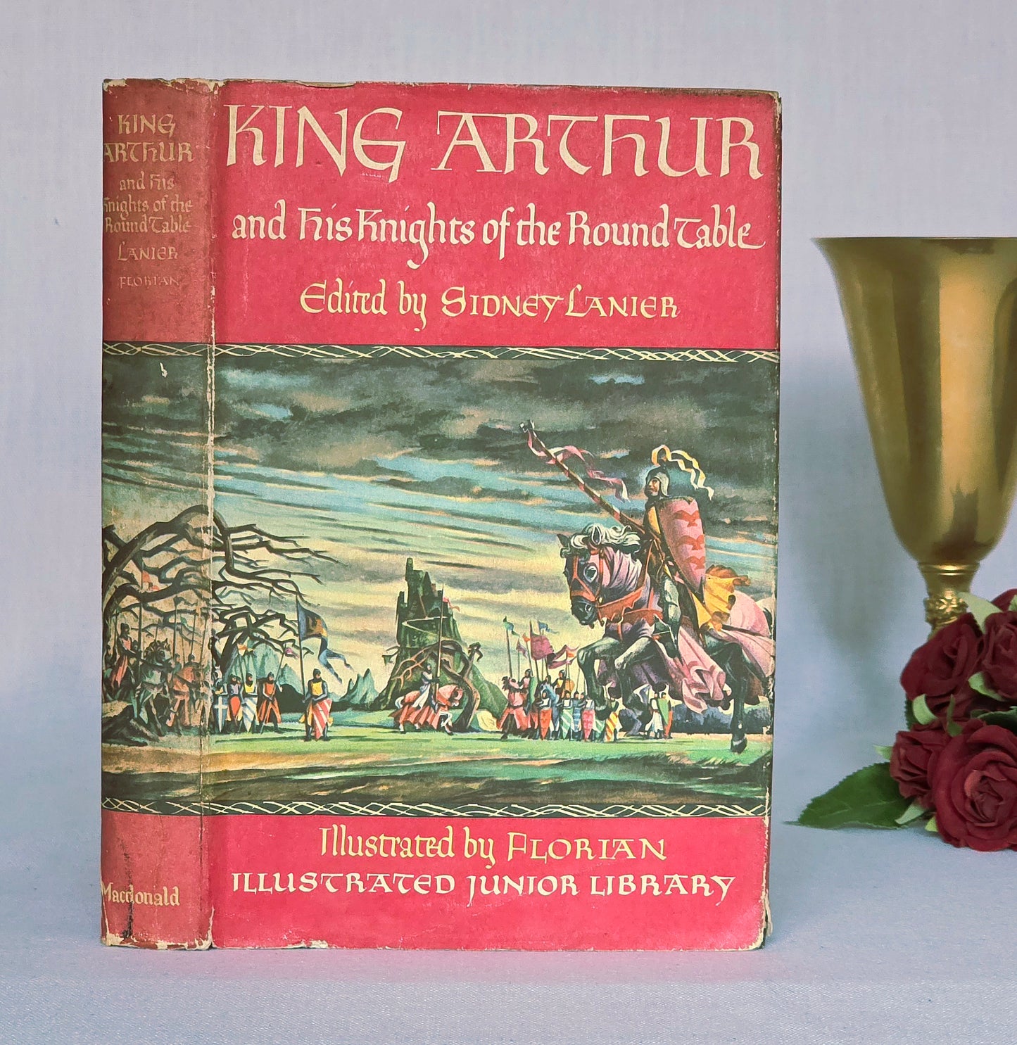 1950 King Arthur and His Knights of the Round Table - Illustrated Vintage Book