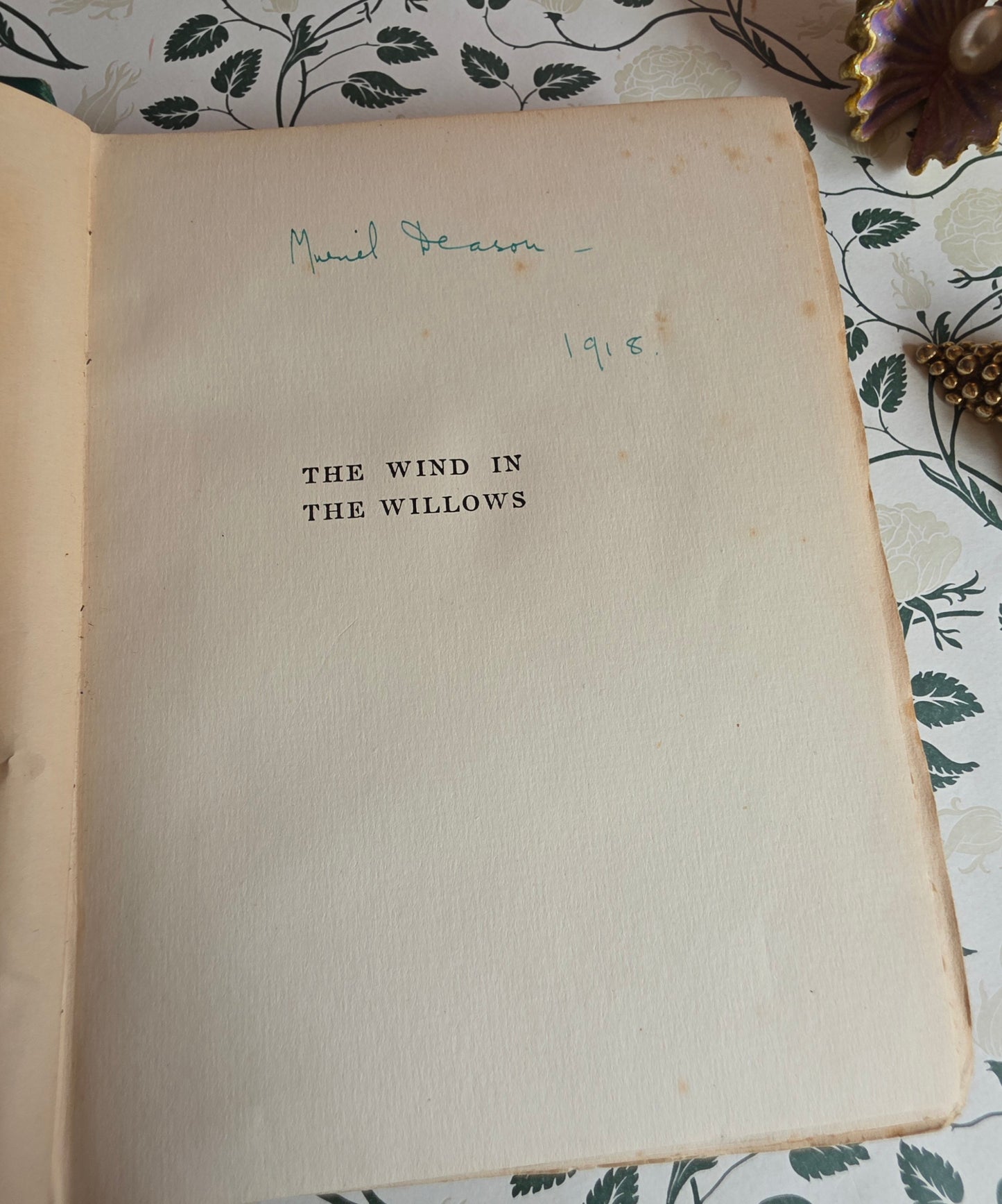 1913 The Wind in the Willows by Kenneth Grahame - First Illustrated Edition
