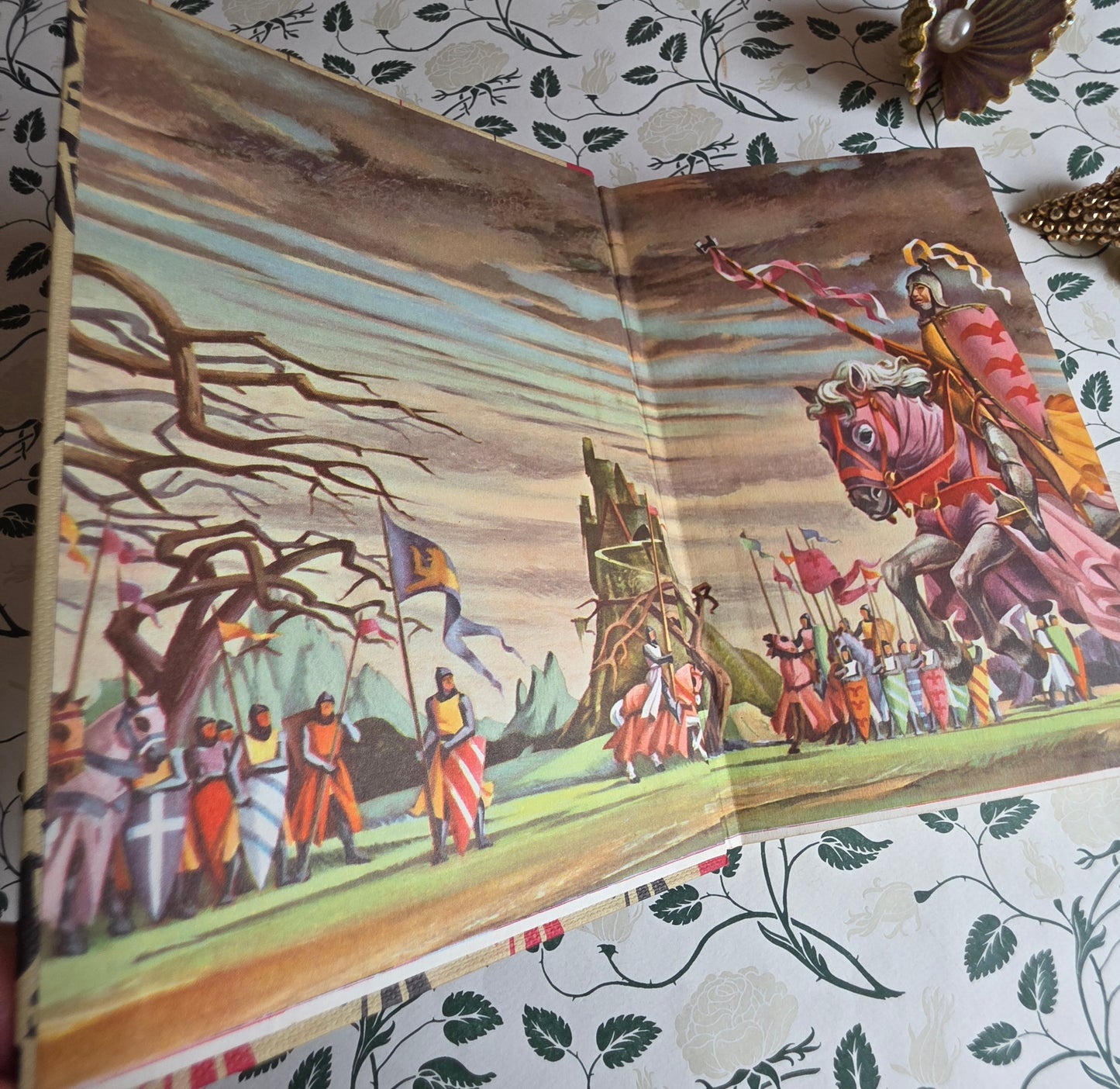 1950 King Arthur and His Knights of the Round Table - Illustrated Vintage Book