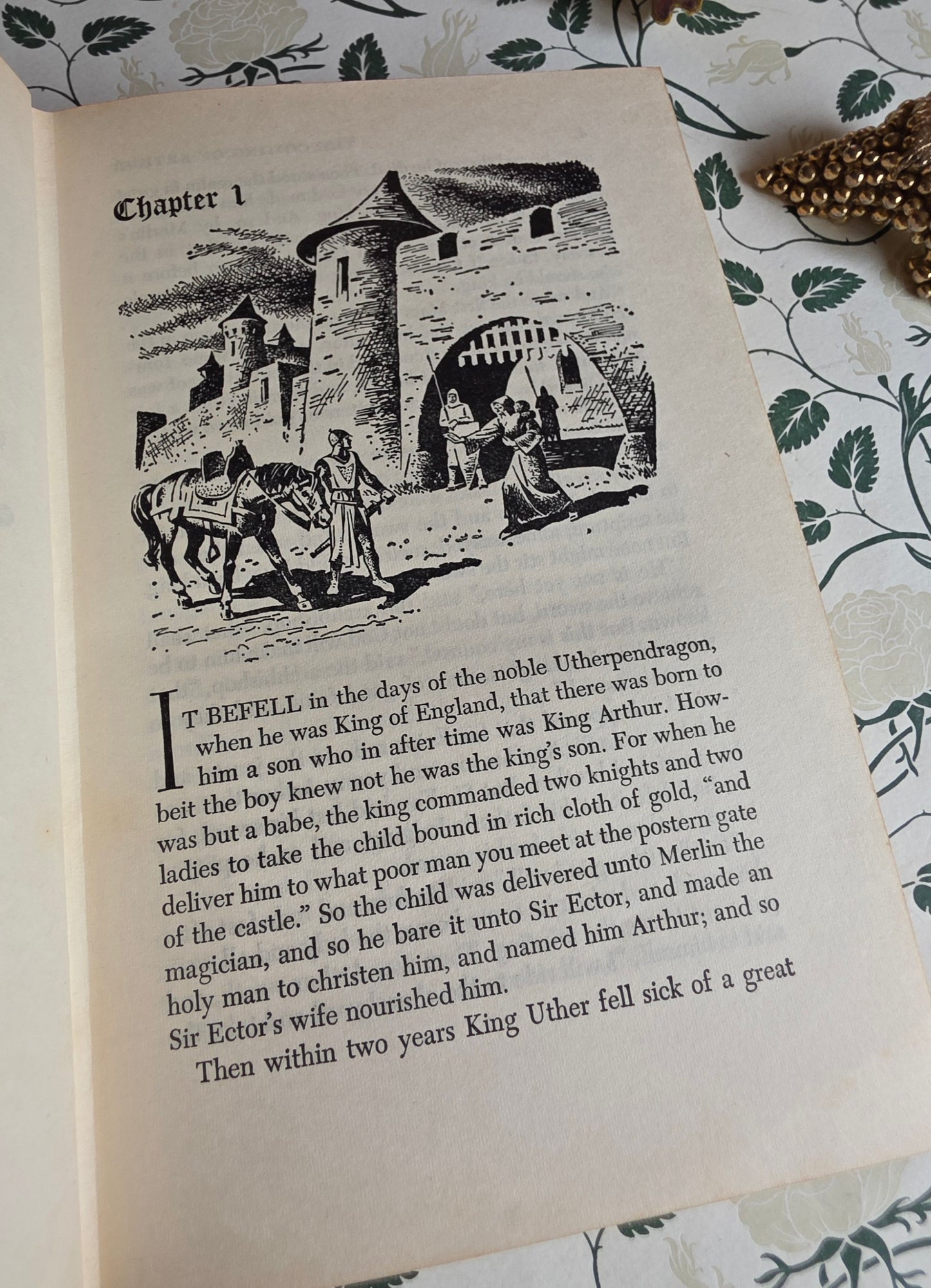 1950 King Arthur and His Knights of the Round Table - Illustrated Vintage Book