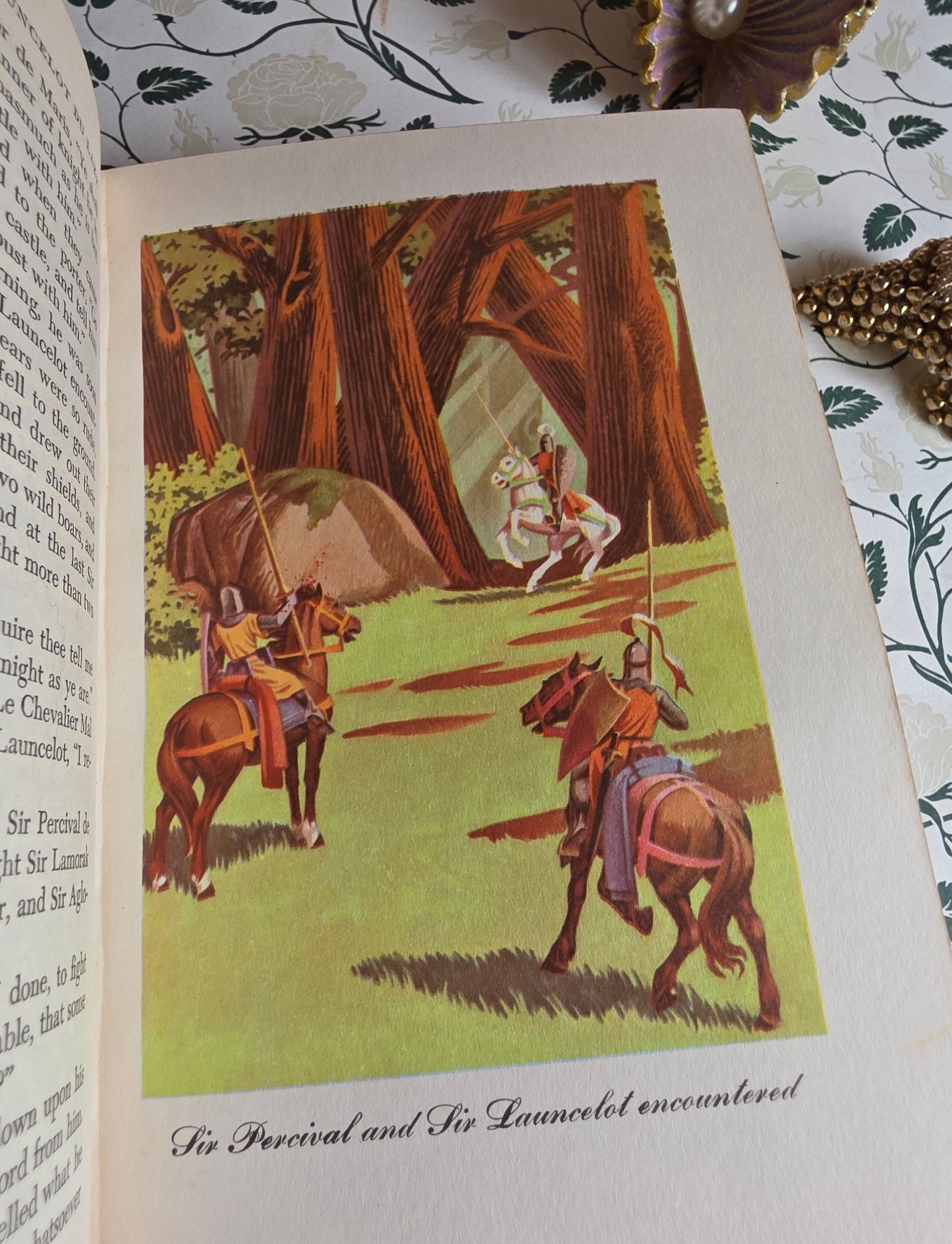 1950 King Arthur and His Knights of the Round Table - Illustrated Vintage Book