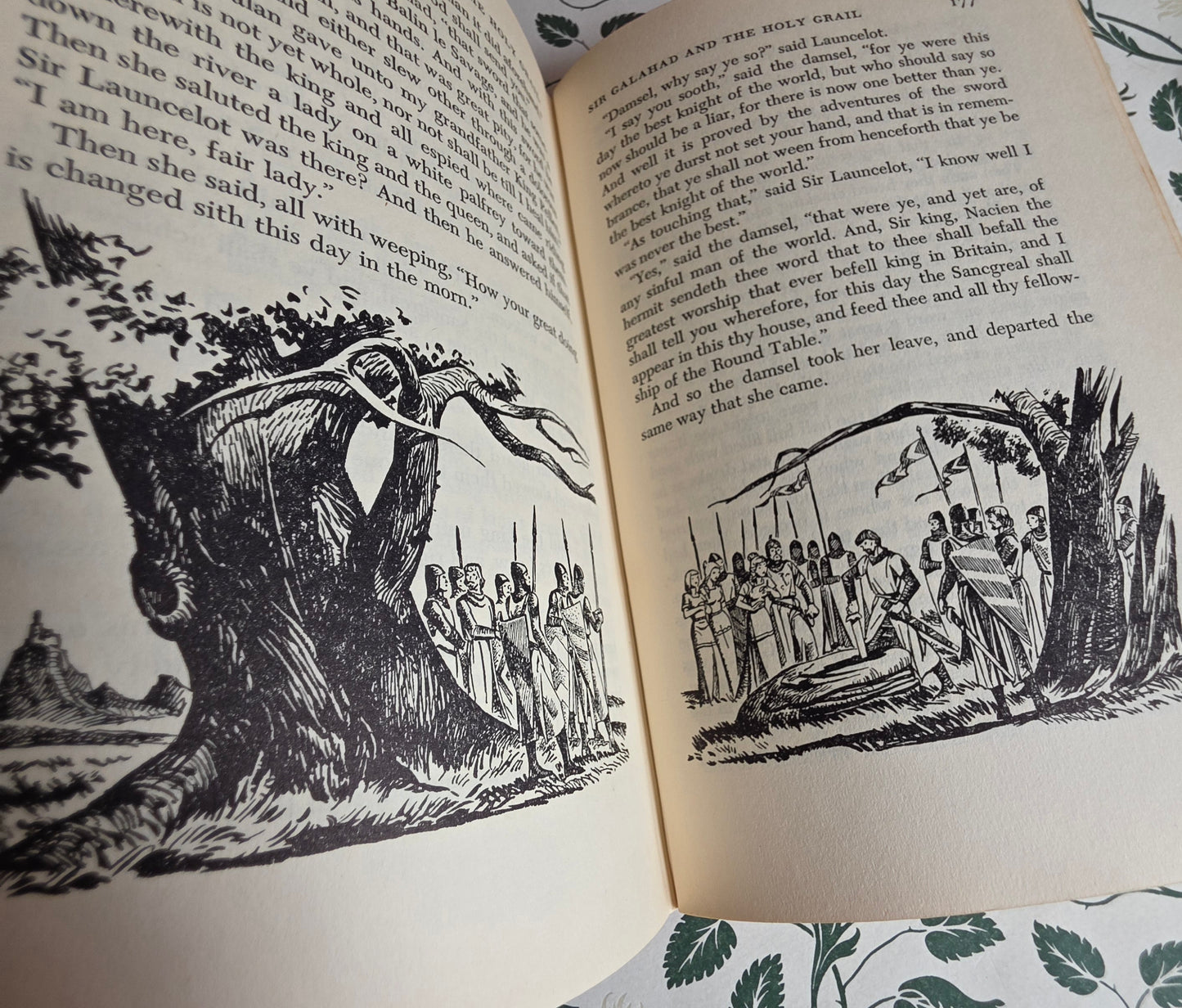1950 King Arthur and His Knights of the Round Table - Illustrated Vintage Book