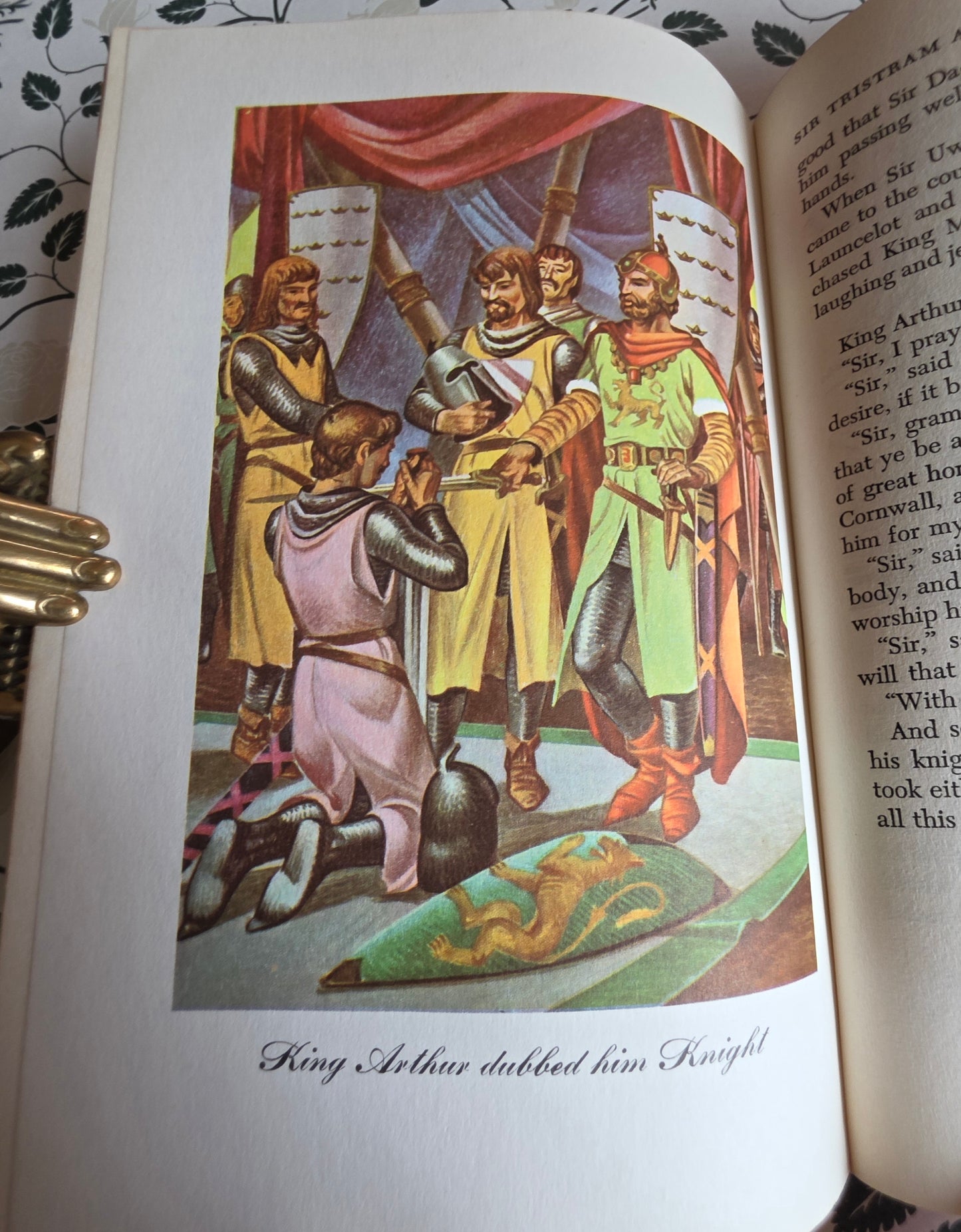 1950 King Arthur and His Knights of the Round Table - Illustrated Vintage Book