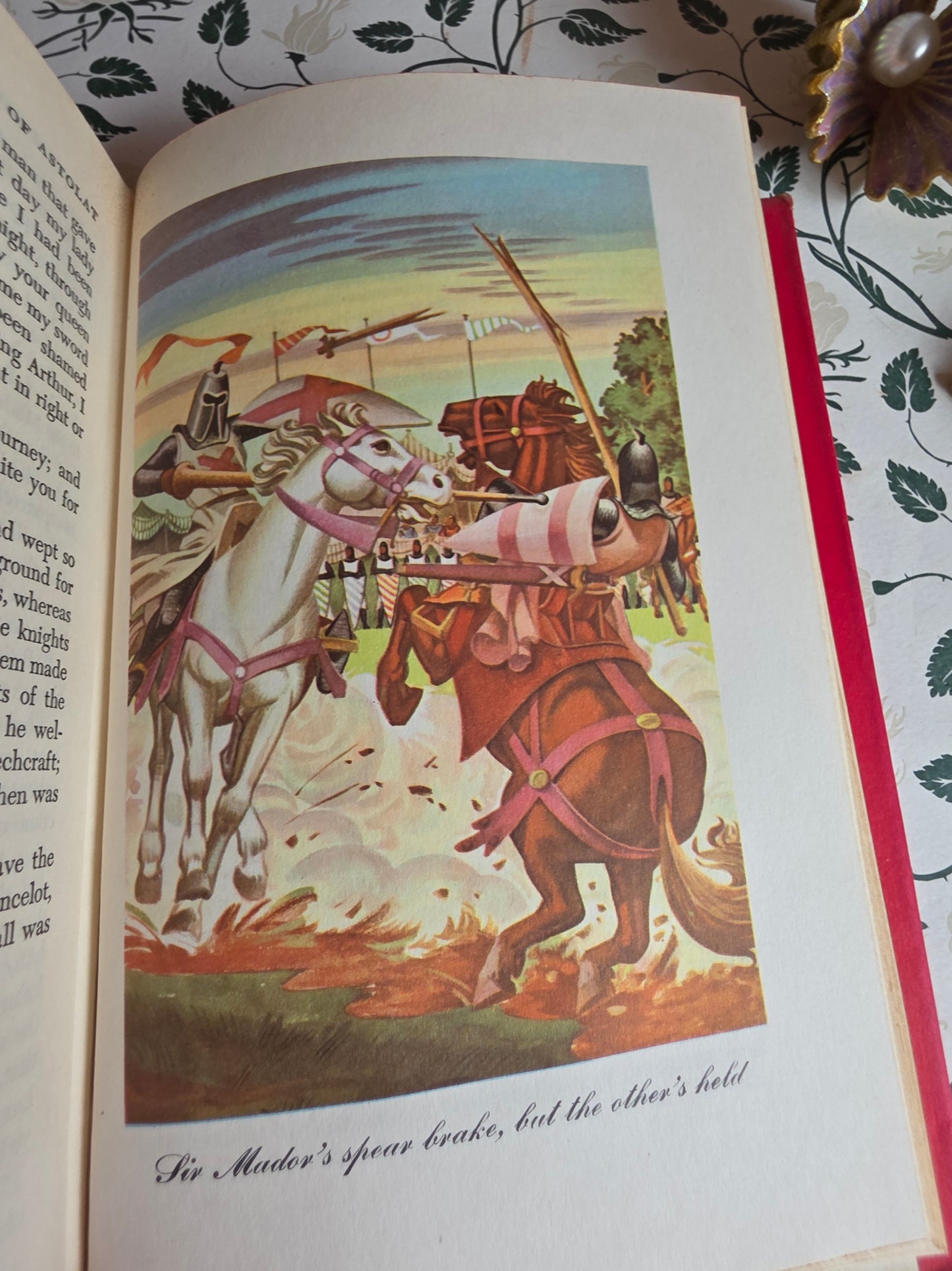 1950 King Arthur and His Knights of the Round Table - Illustrated Vintage Book