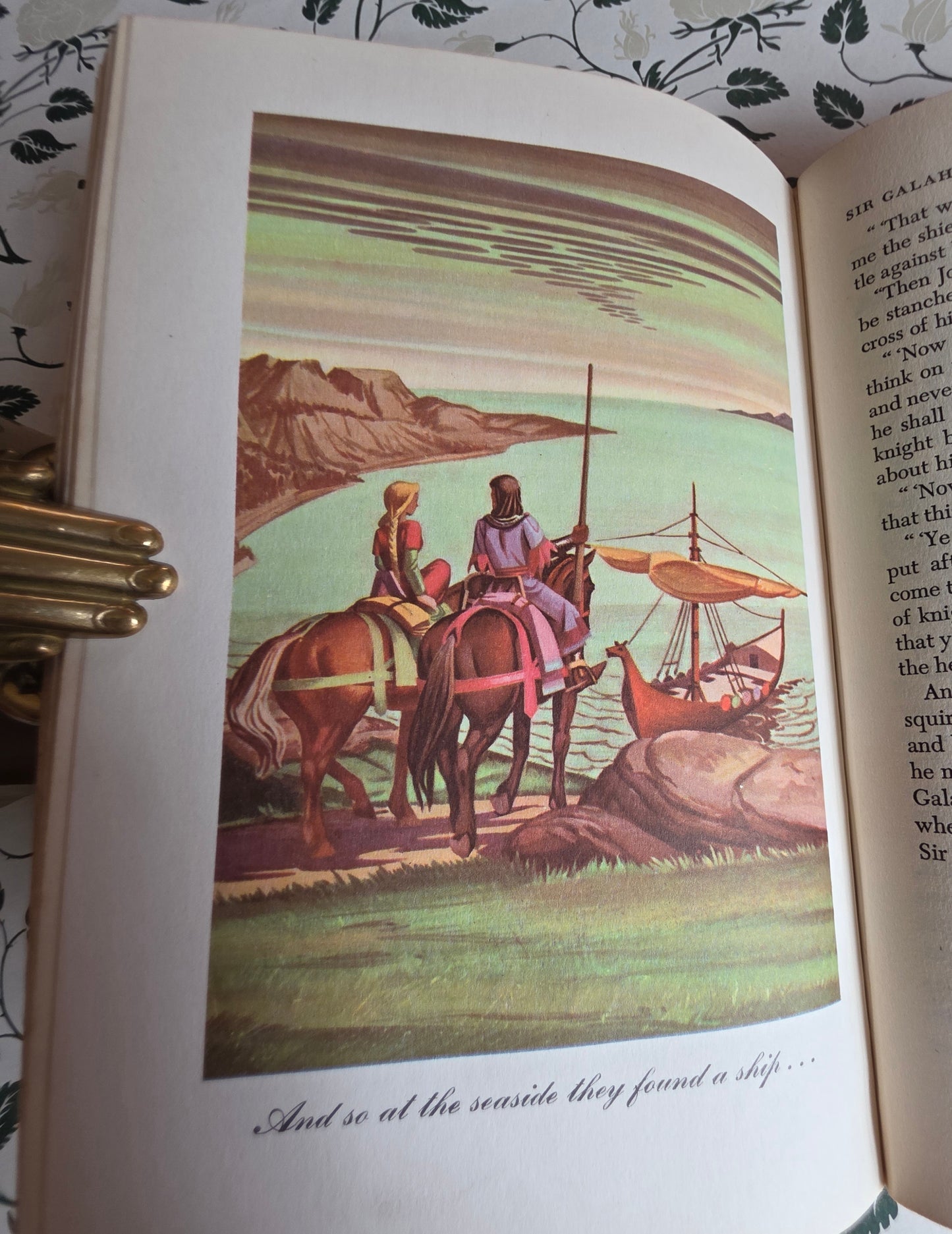 1950 King Arthur and His Knights of the Round Table - Illustrated Vintage Book