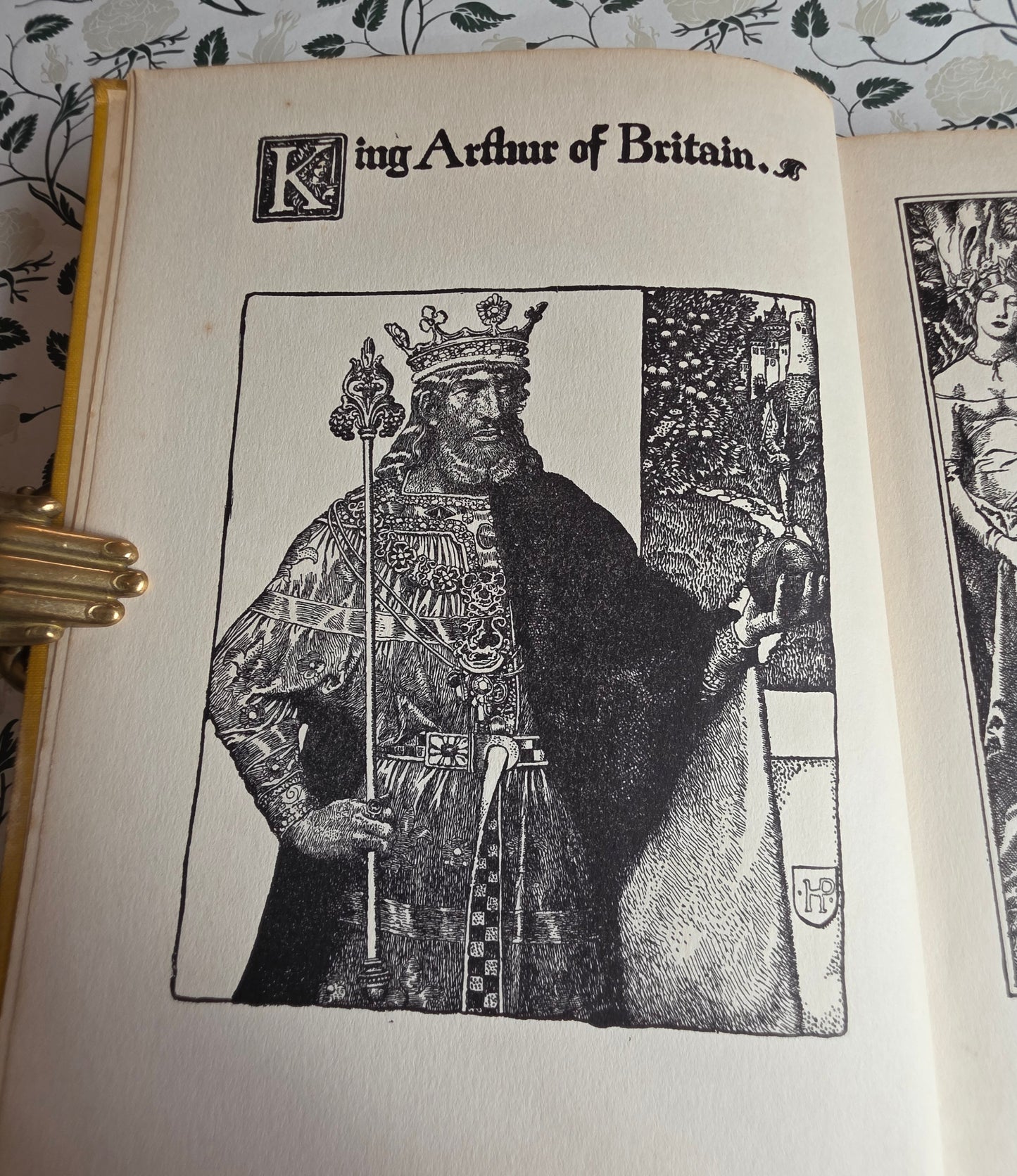 1926 The Story of King Arthur and His Knights - Richly Illustrated Antique Book