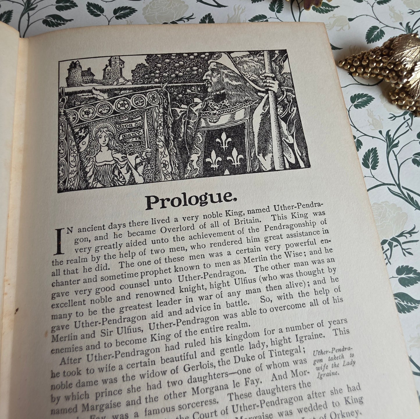 1926 The Story of King Arthur and His Knights - Richly Illustrated Antique Book