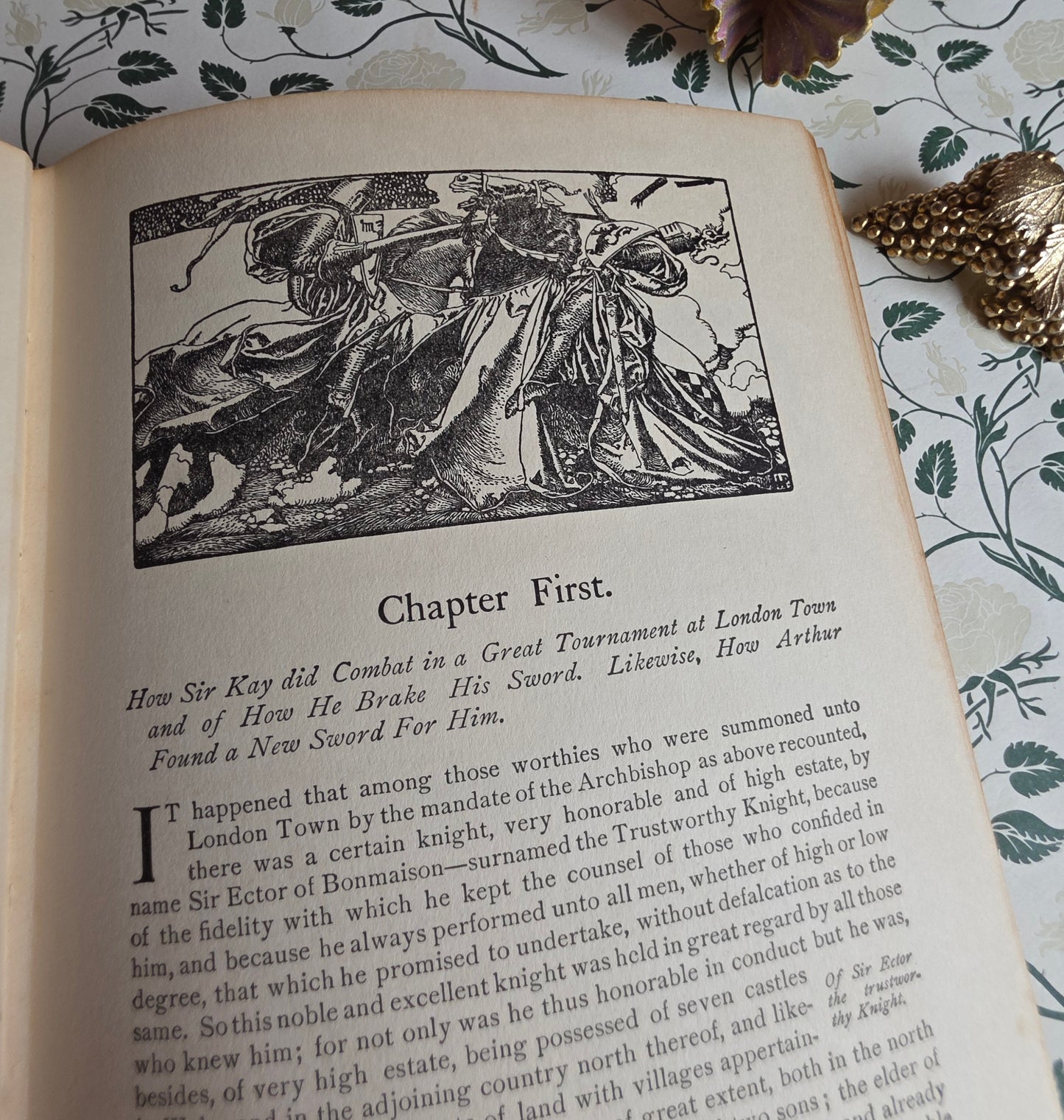 1926 The Story of King Arthur and His Knights - Richly Illustrated Antique Book