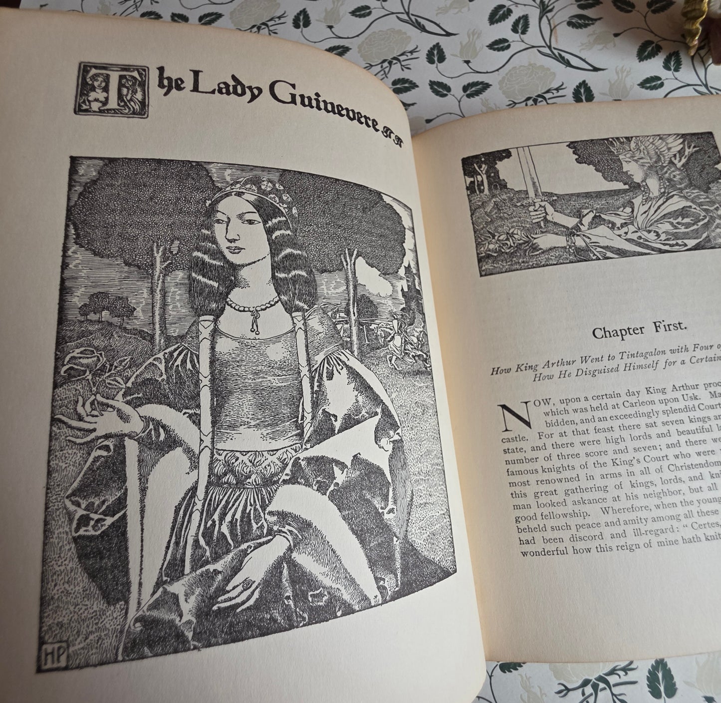 1926 The Story of King Arthur and His Knights - Richly Illustrated Antique Book