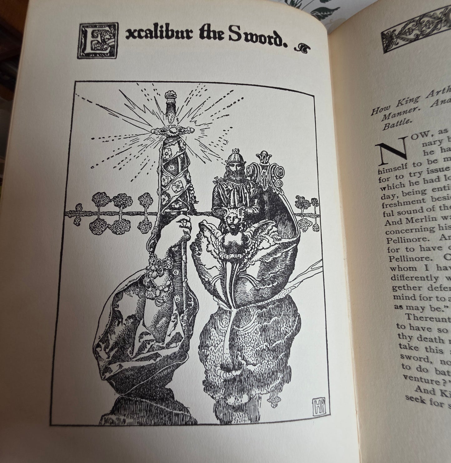 1926 The Story of King Arthur and His Knights - Richly Illustrated Antique Book