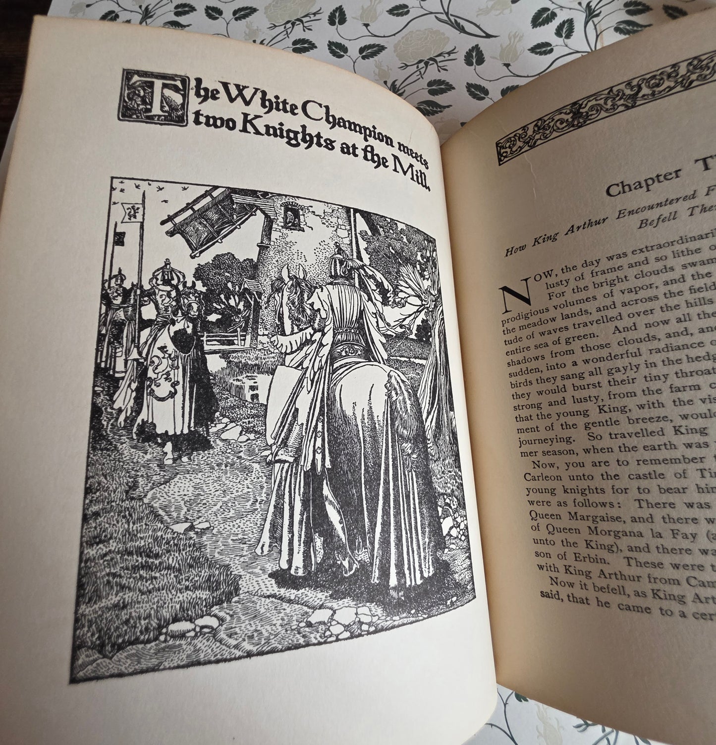 1926 The Story of King Arthur and His Knights - Richly Illustrated Antique Book